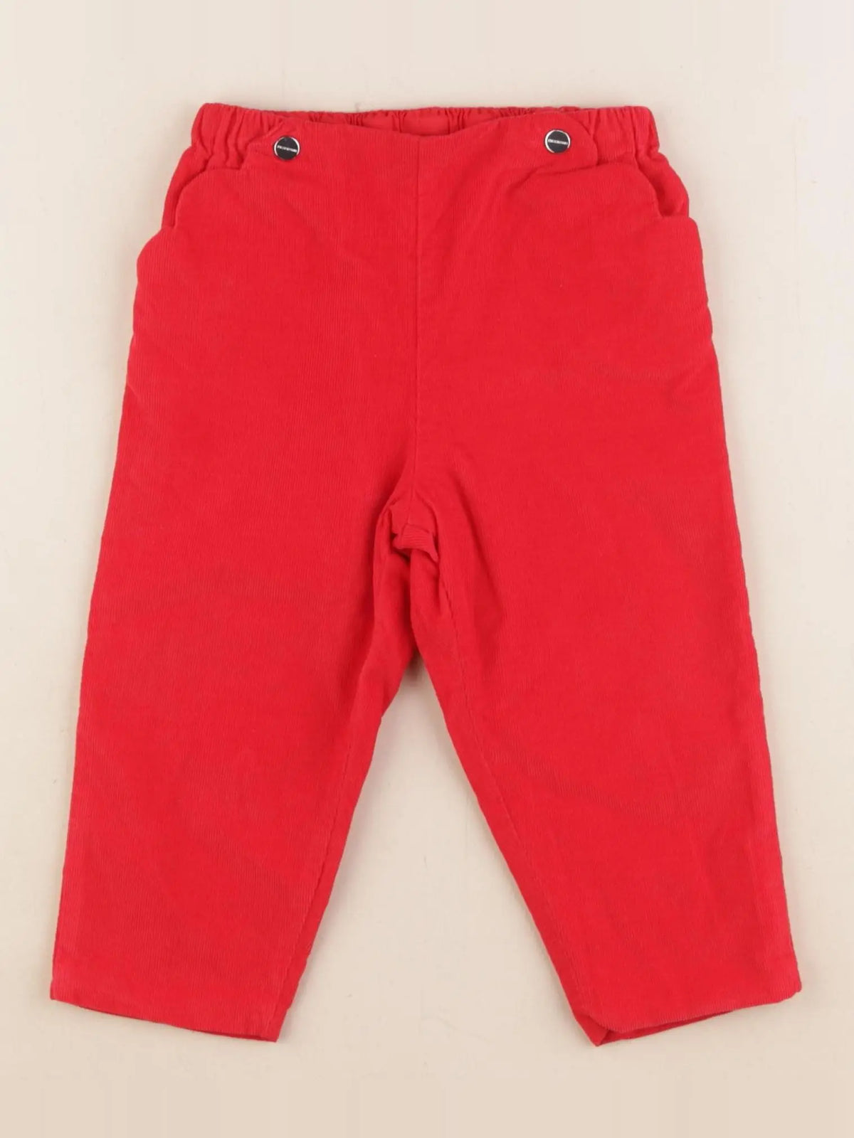 Jacadi - pantalon doublé rouge - 18 mois
