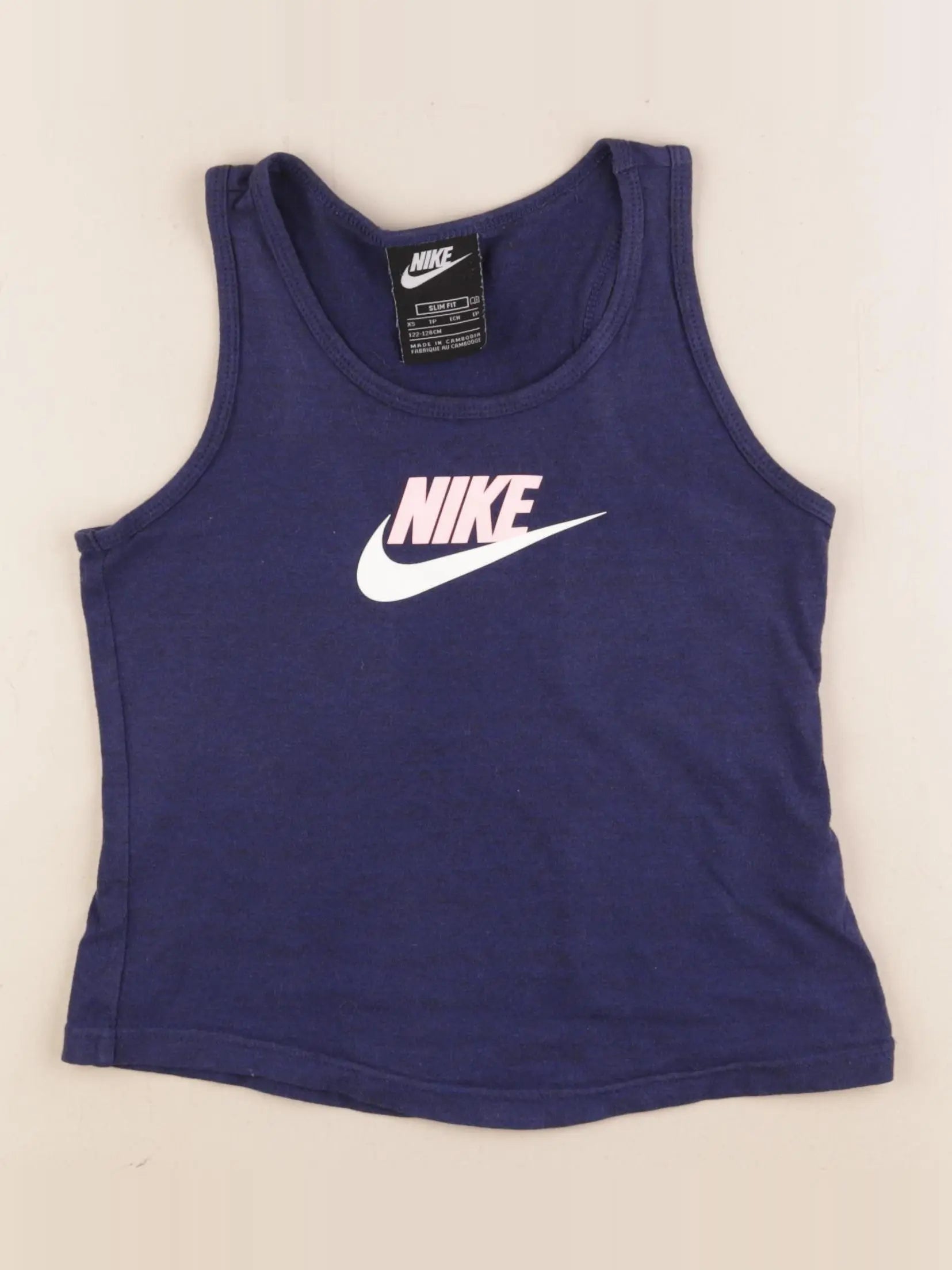 Nike - débardeur bleu - 7/8 ans