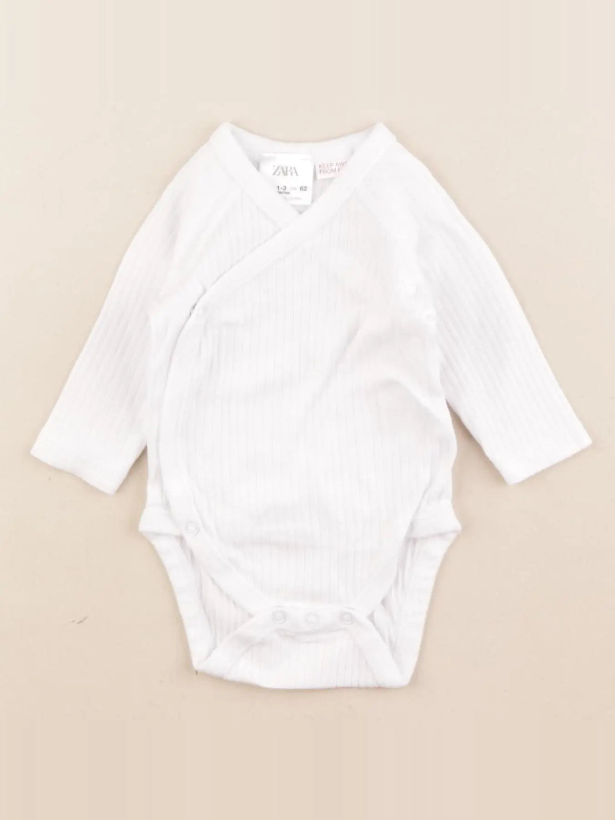 Zara - body blanc - 1/3 mois
