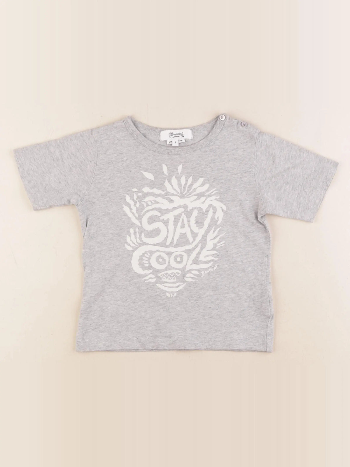 Bonpoint - tee-shirt gris - 2 ans