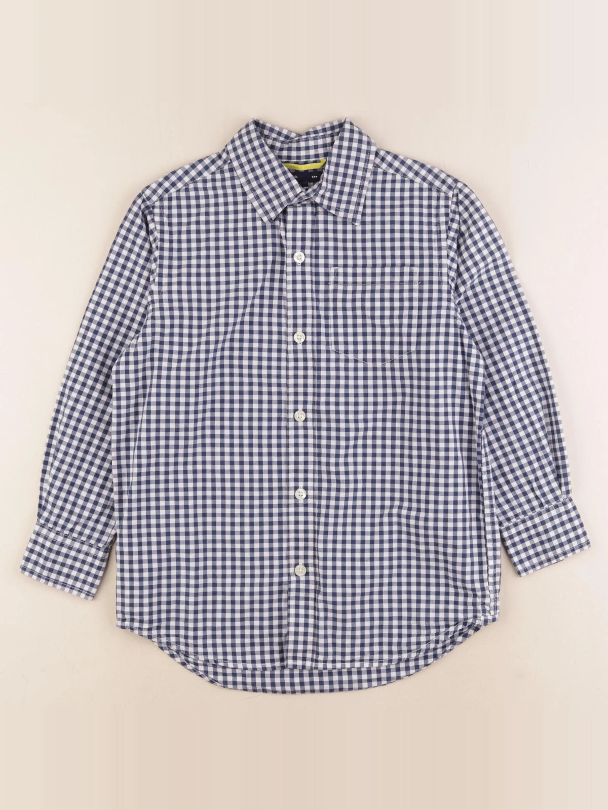 GAP - chemise blanc, bleu - 6/7 ans