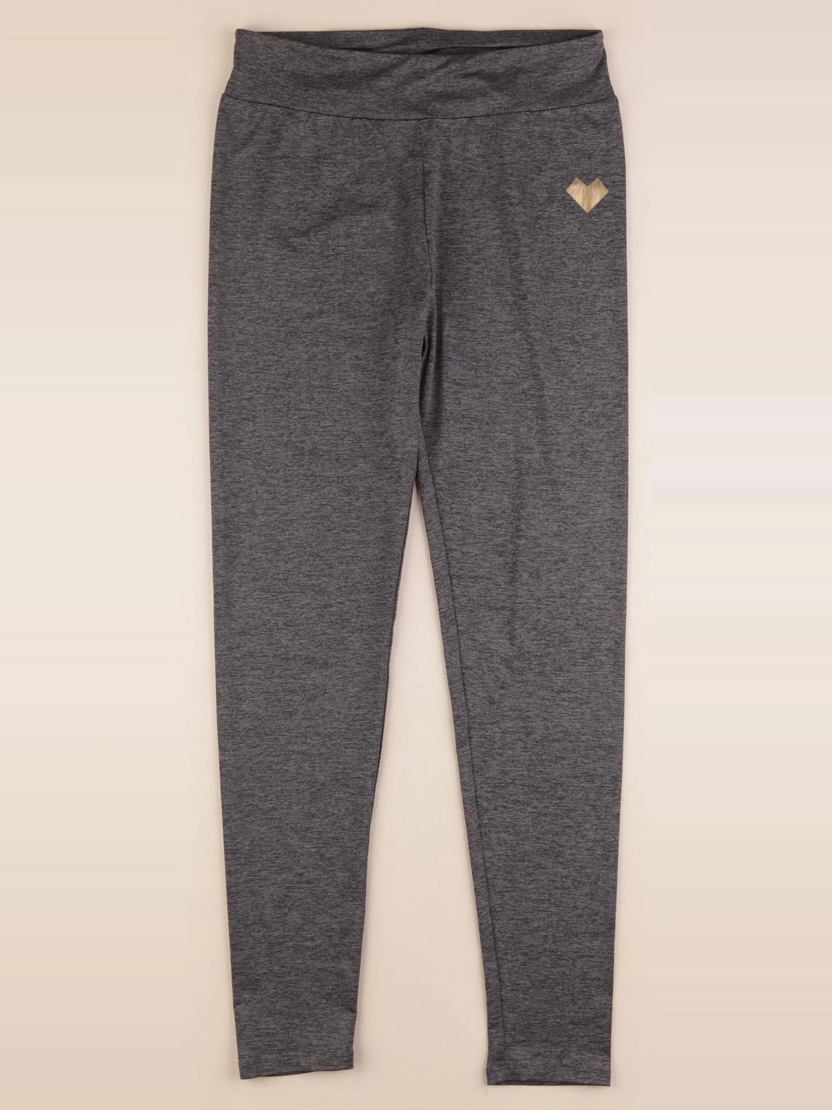 Vertbaudet - legging or, gris - 14 ans