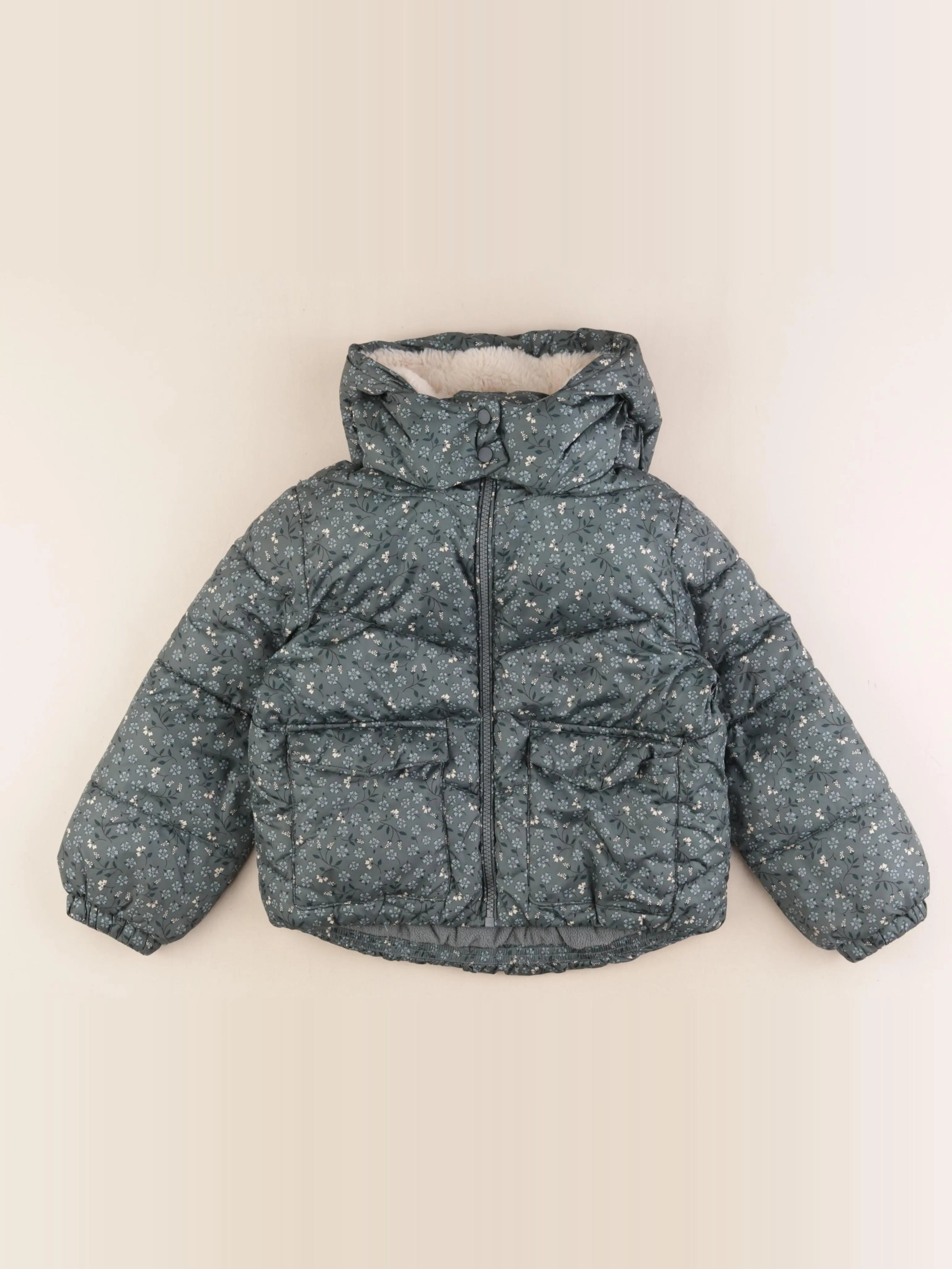 Vertbaudet - doudoune vert - 6 ans