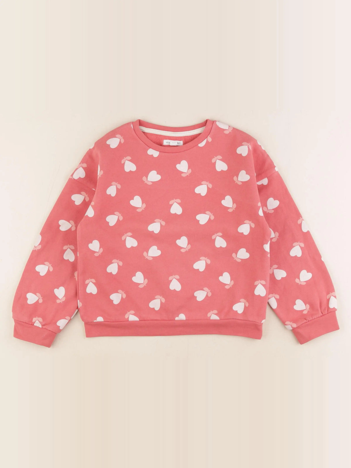 Vertbaudet - sweat rose - 6 ans