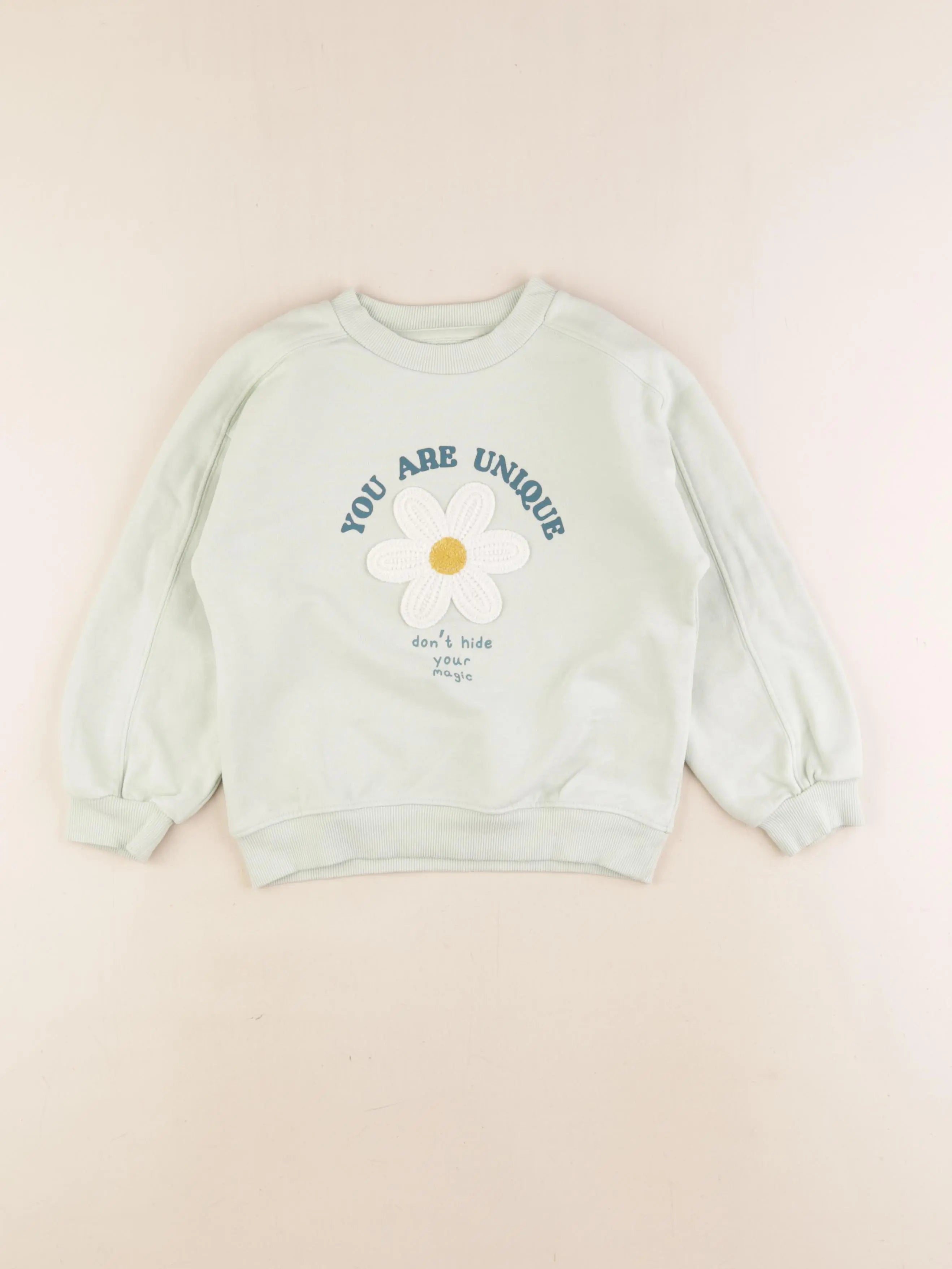 Vertbaudet - sweat vert - 6 ans