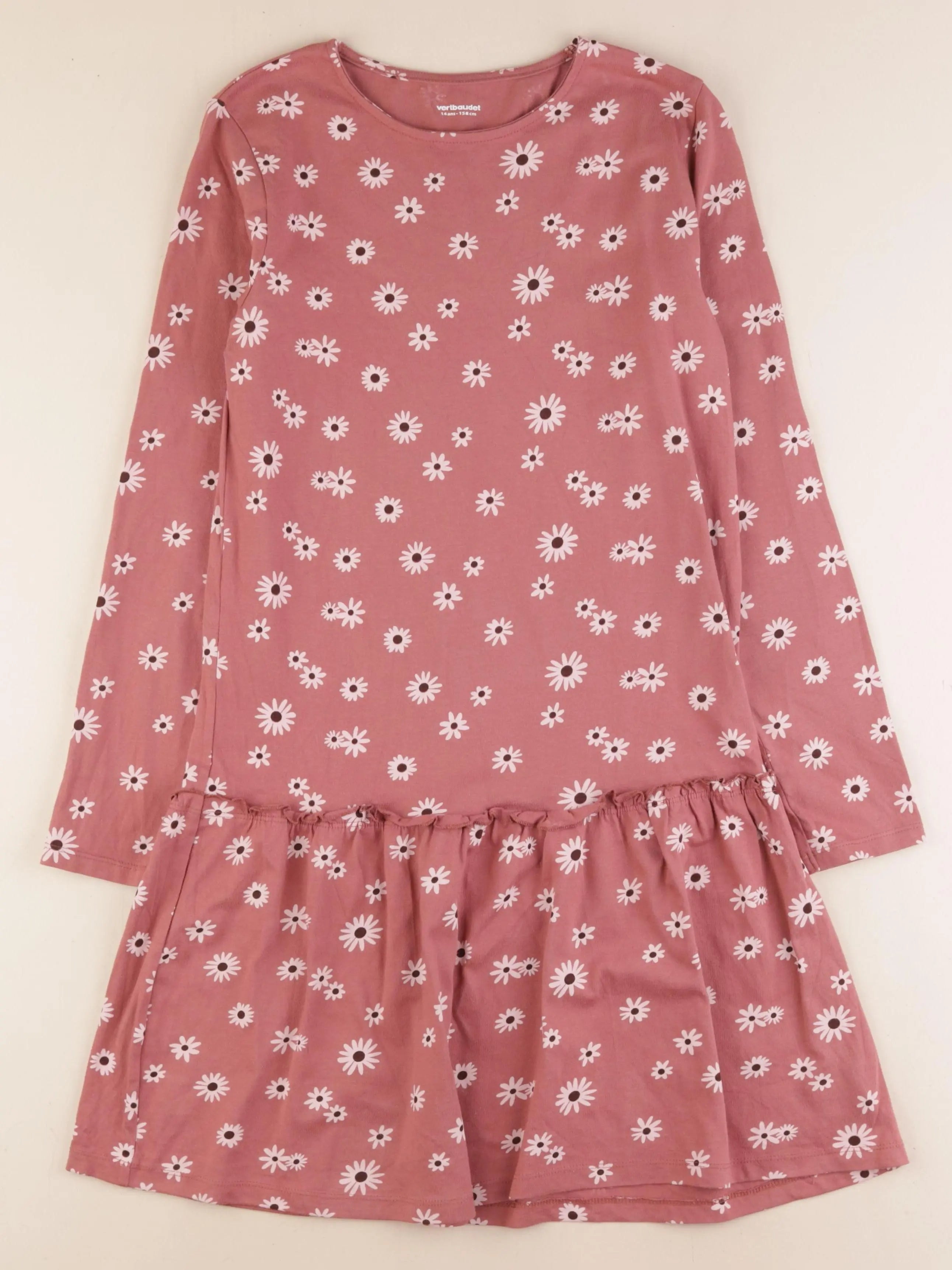 Vertbaudet - robe rose - 14 ans