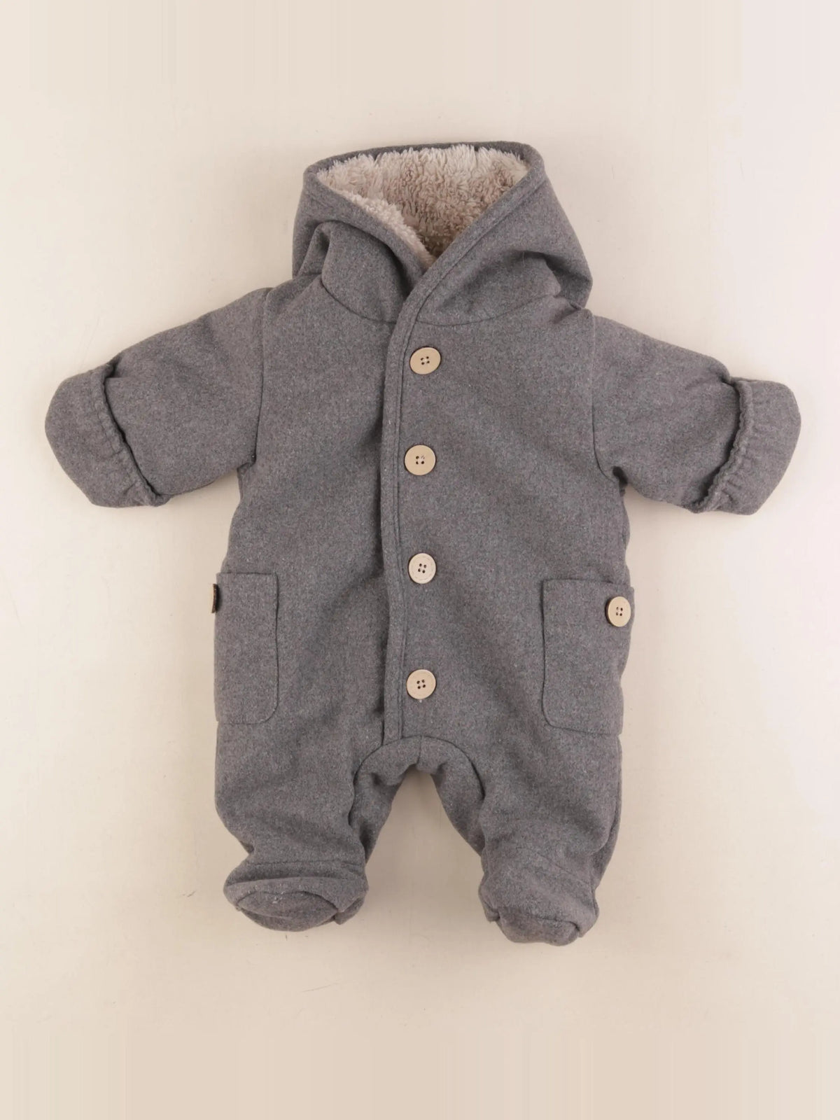 La Redoute - combi-pilote gris - 1 mois