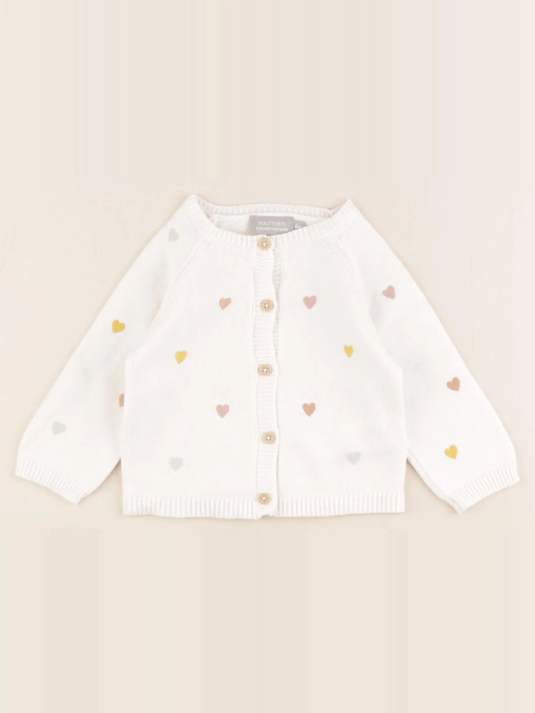 Boutchou - gilet beige - 6 mois