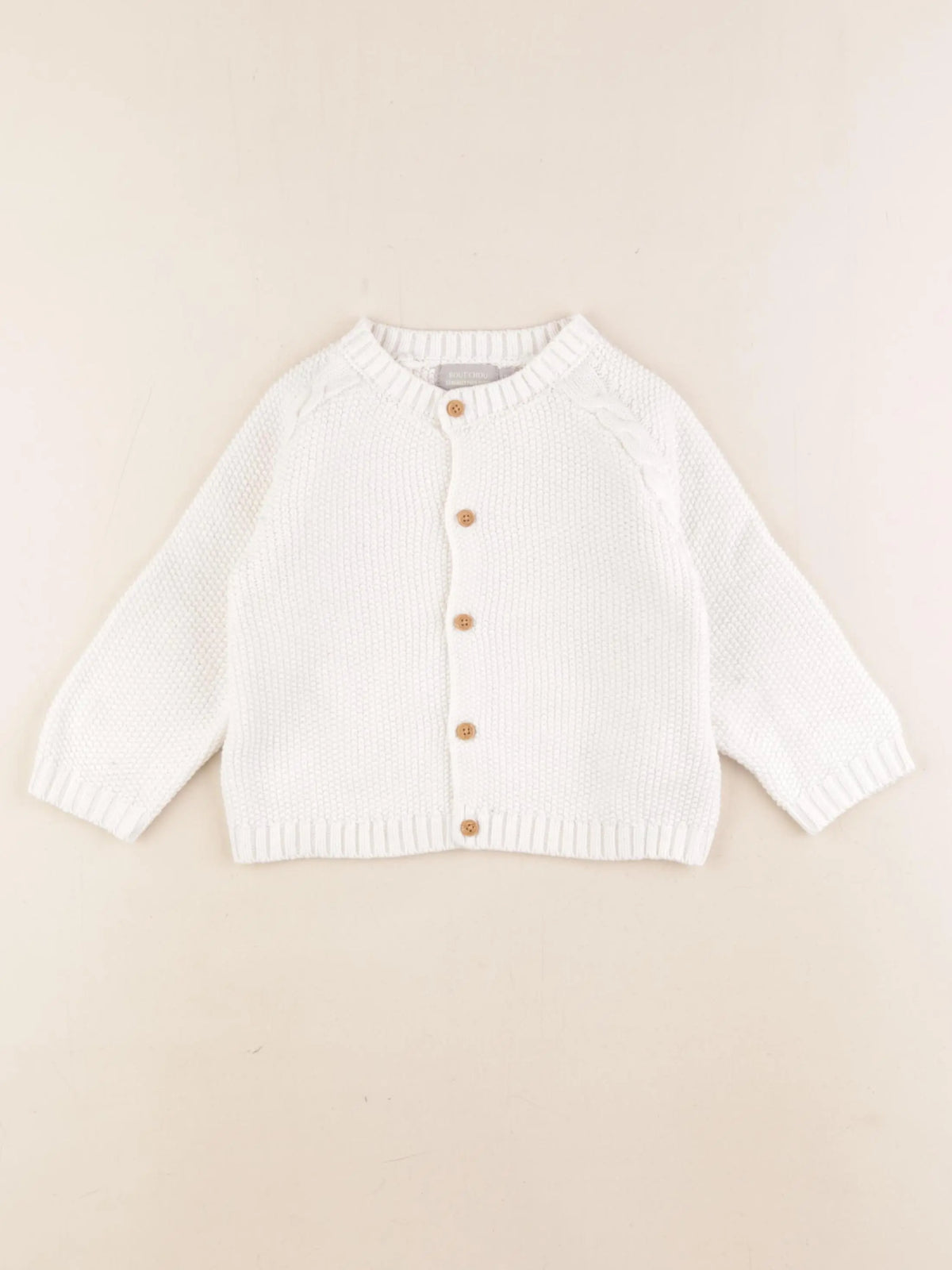 Boutchou - gilet blanc - 18 mois