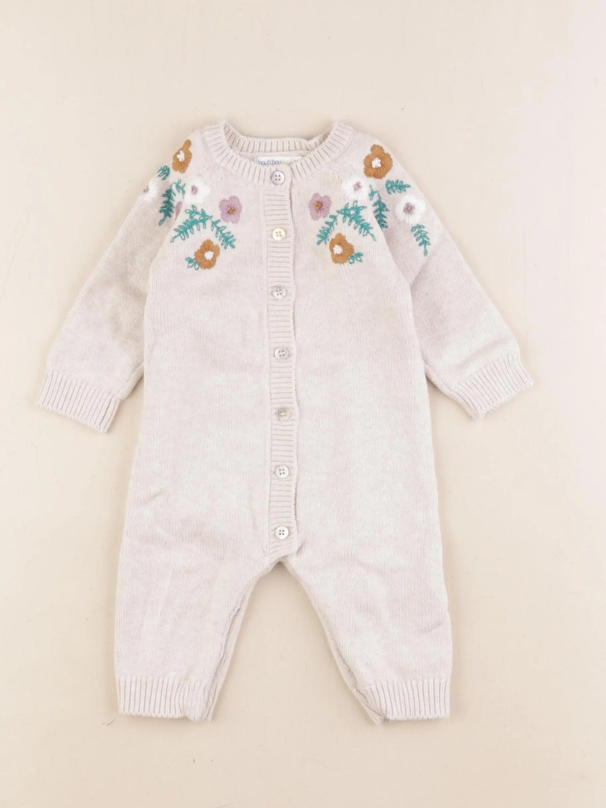 Boutchou - combinaison beige - 3 mois
