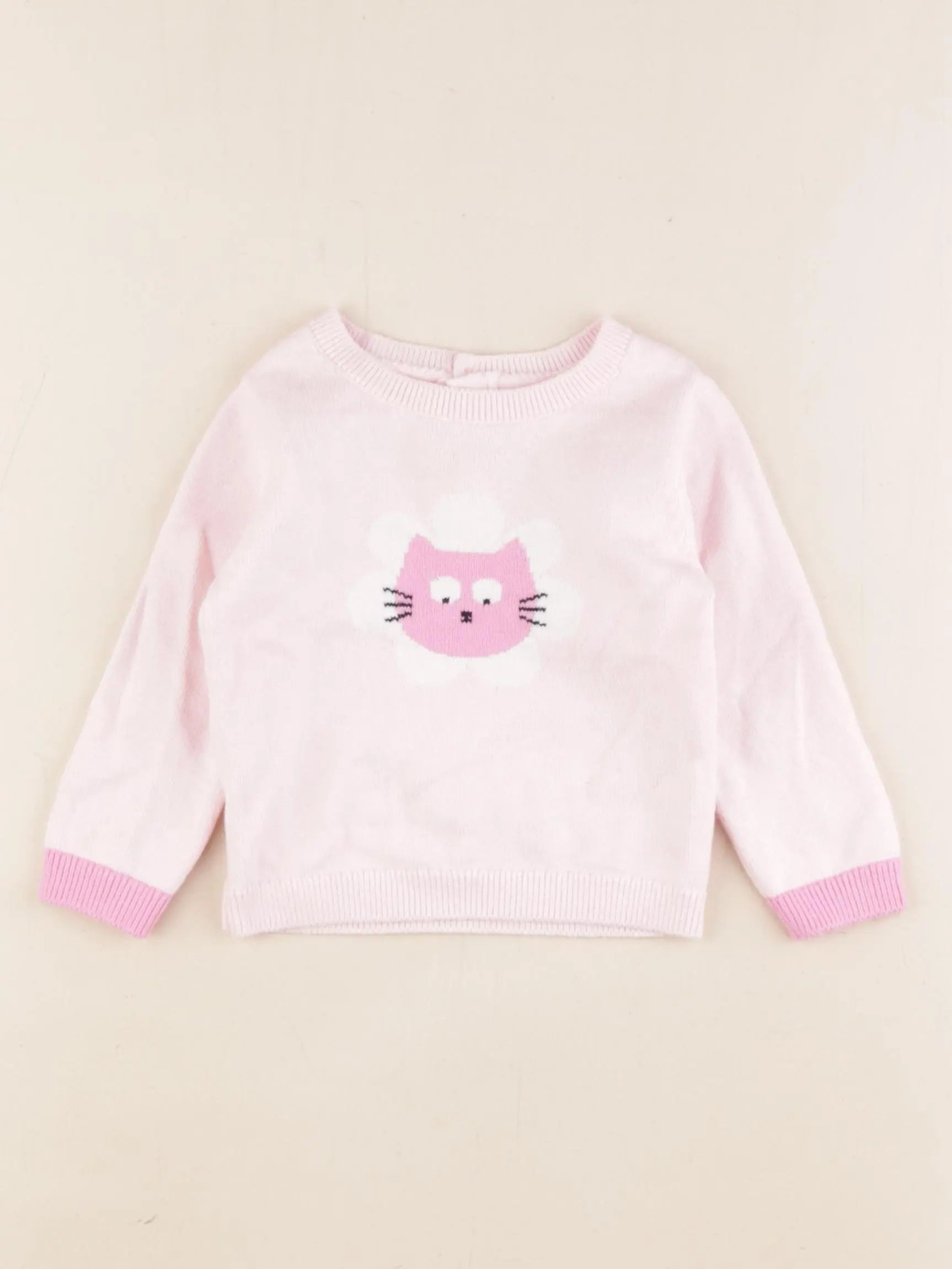 Jacadi - pull rose - 12 mois