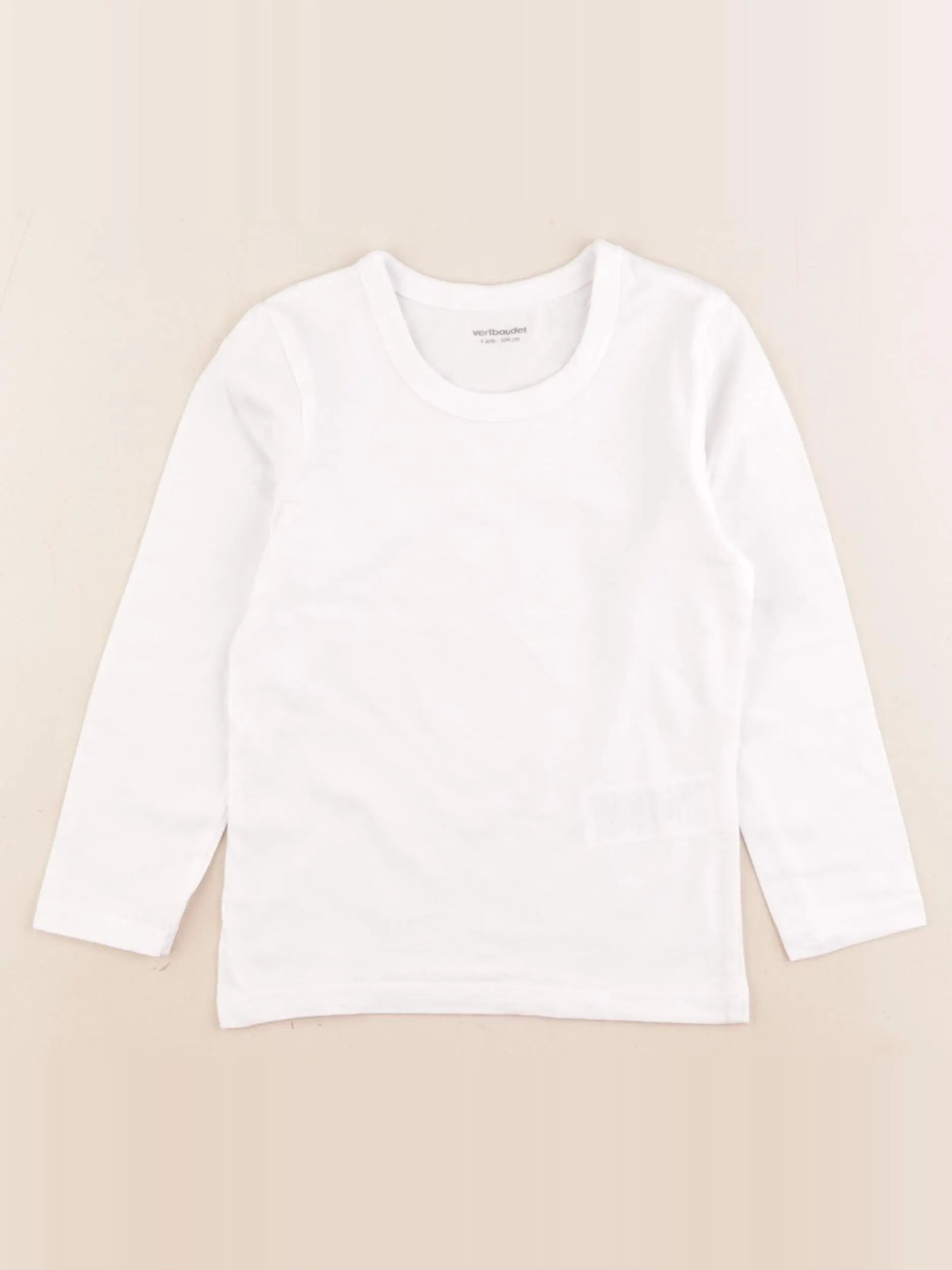 Vertbaudet - maillot de corps blanc - 4 ans