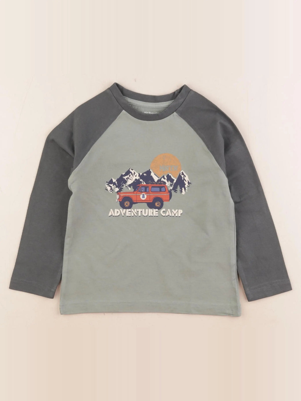 Vertbaudet - tee-shirt vert - 4 ans