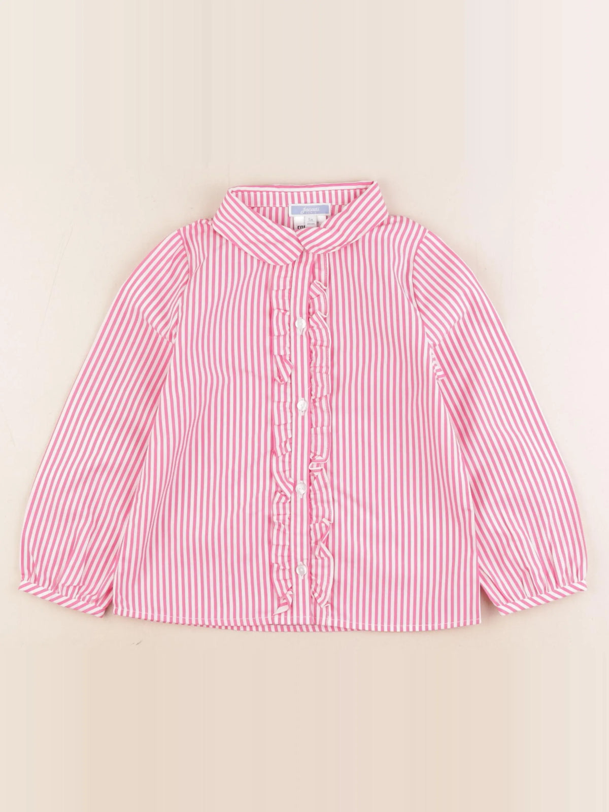 Jacadi - blouse blanc, rose - 5 ans
