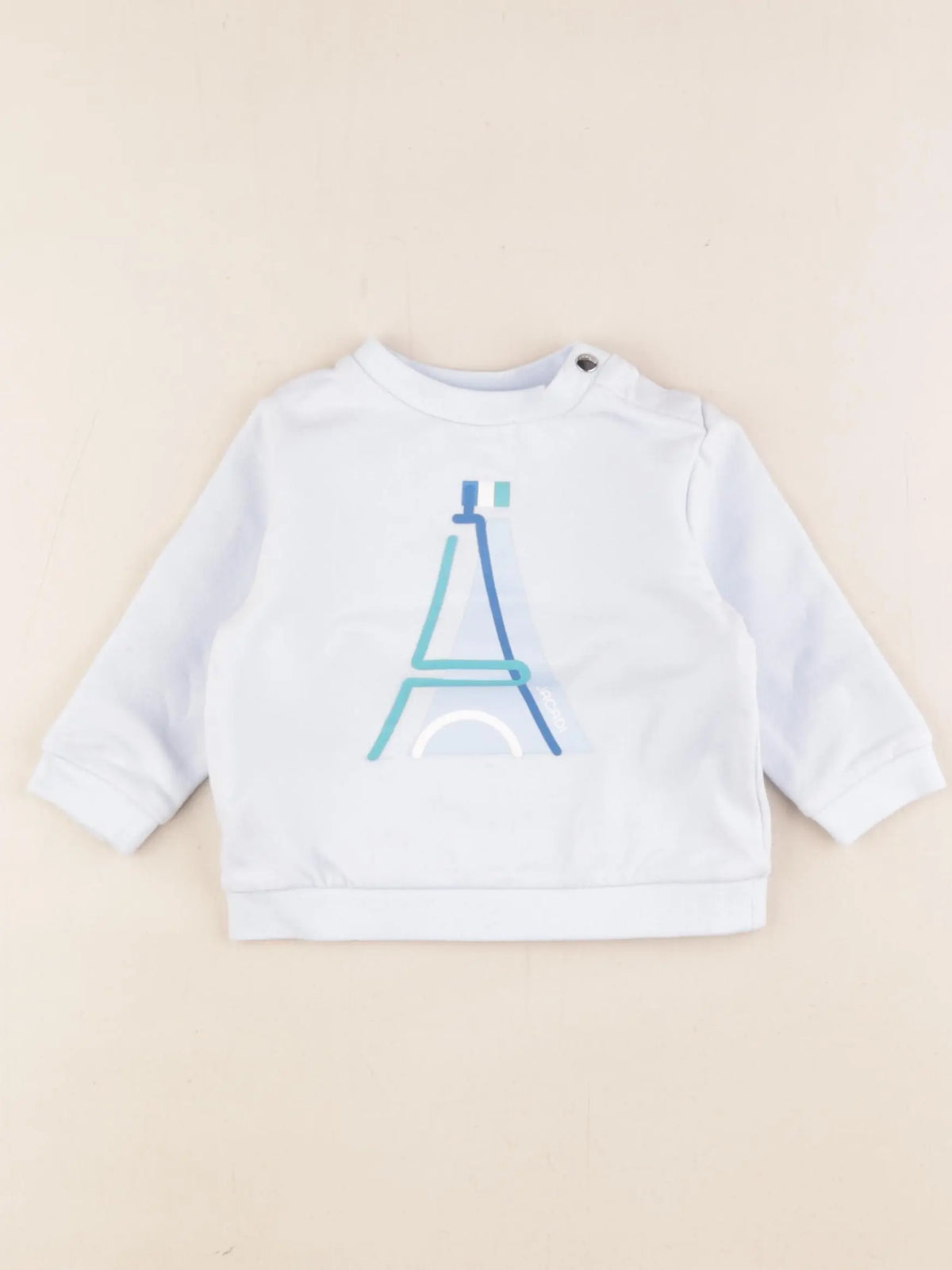 Jacadi - sweat bleu - 6 mois