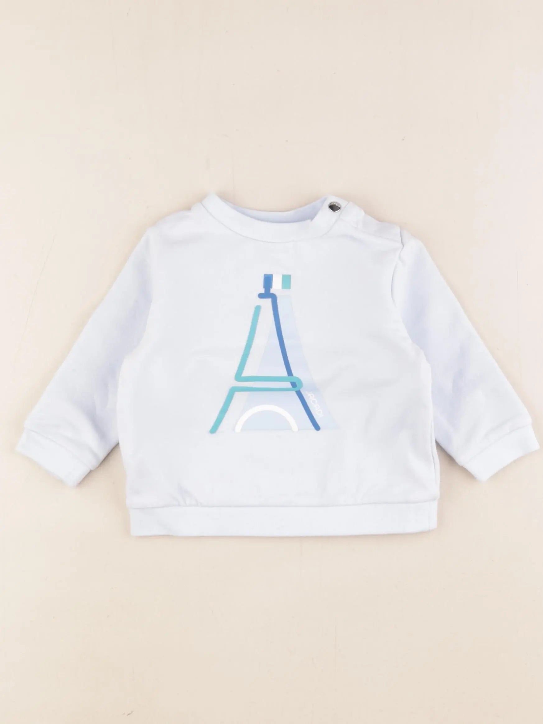 Jacadi - sweat bleu - 6 mois