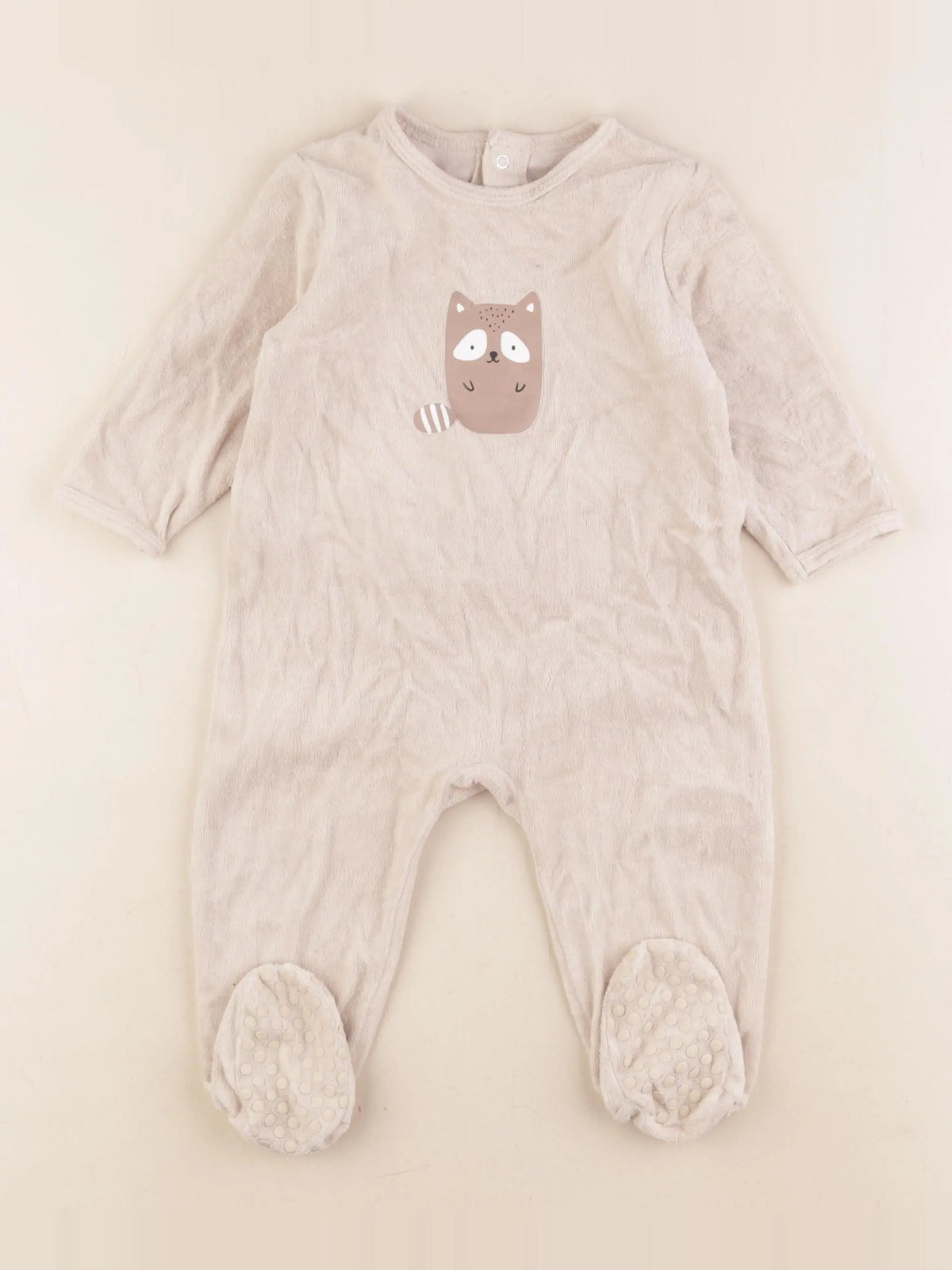 La Redoute - pyjama velours beige - 1 an