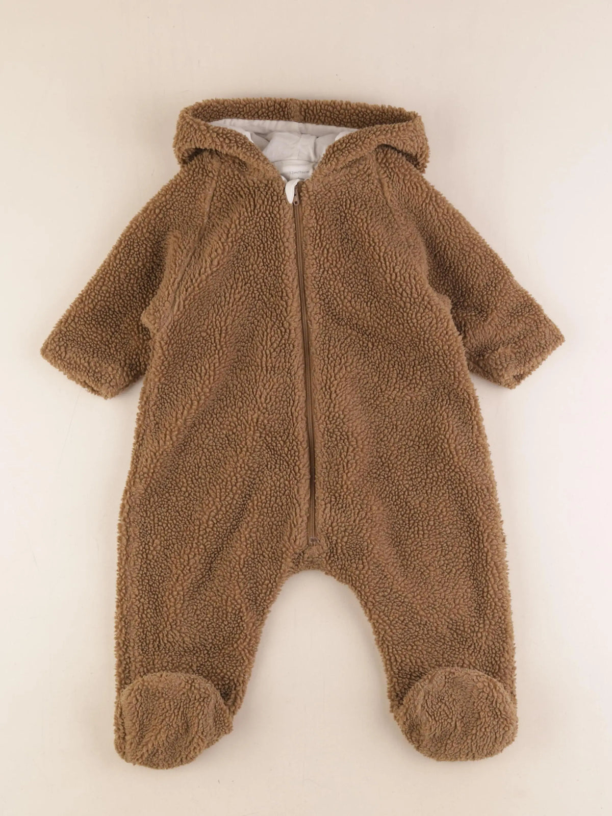 Petit Bateau - combi-pilote velours marron - 1 an