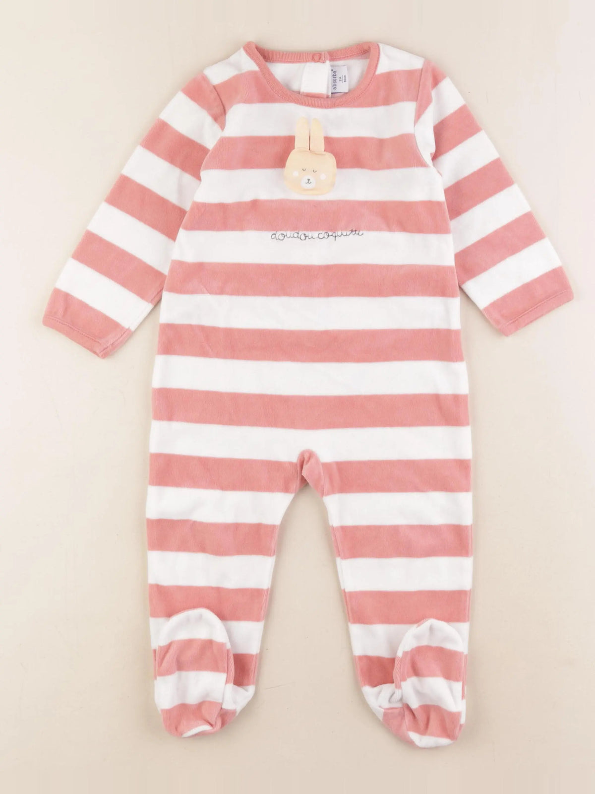 Absorba - pyjama velours rose - 2 ans