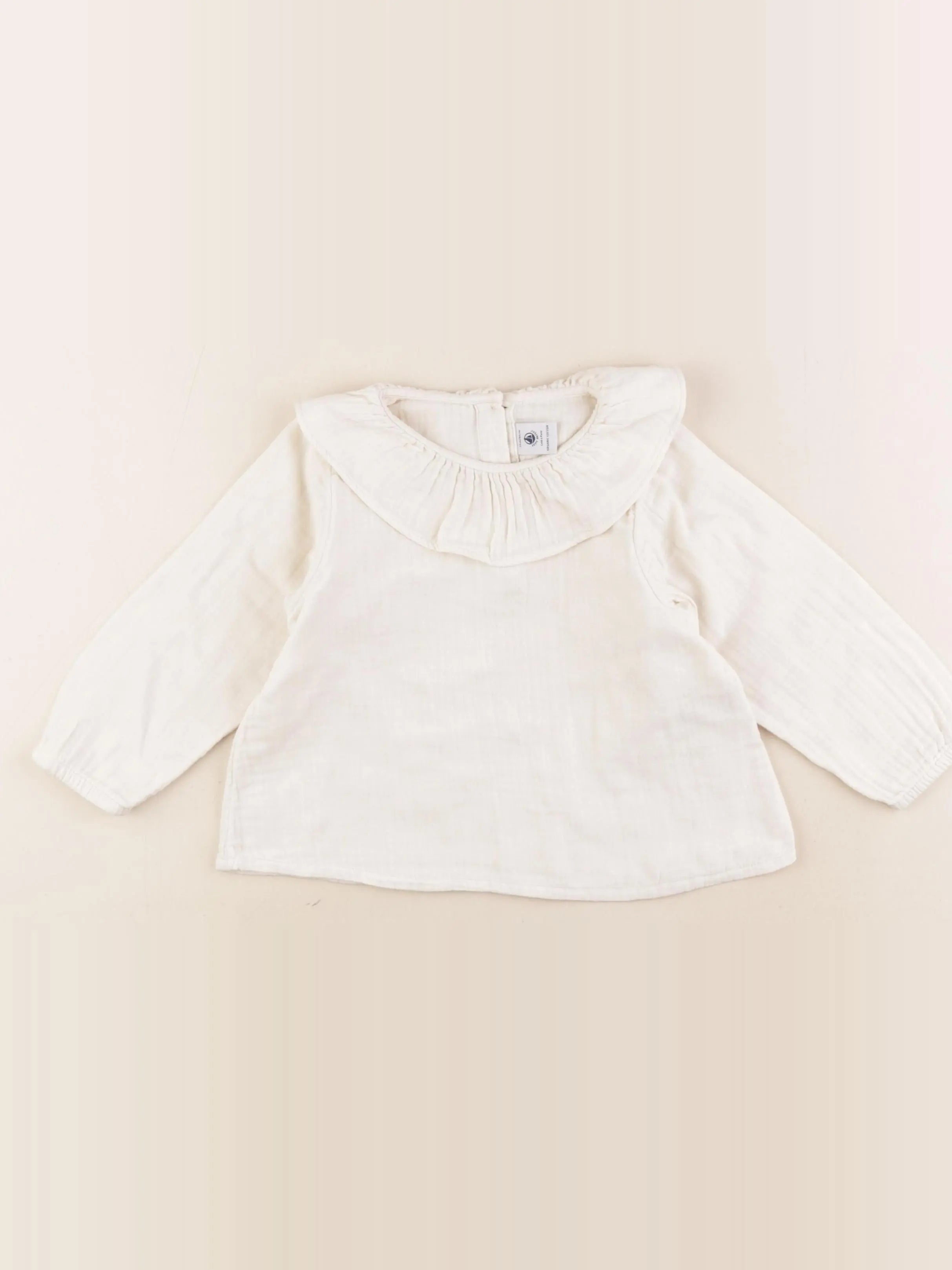 Petit Bateau - blouse beige - 24 mois