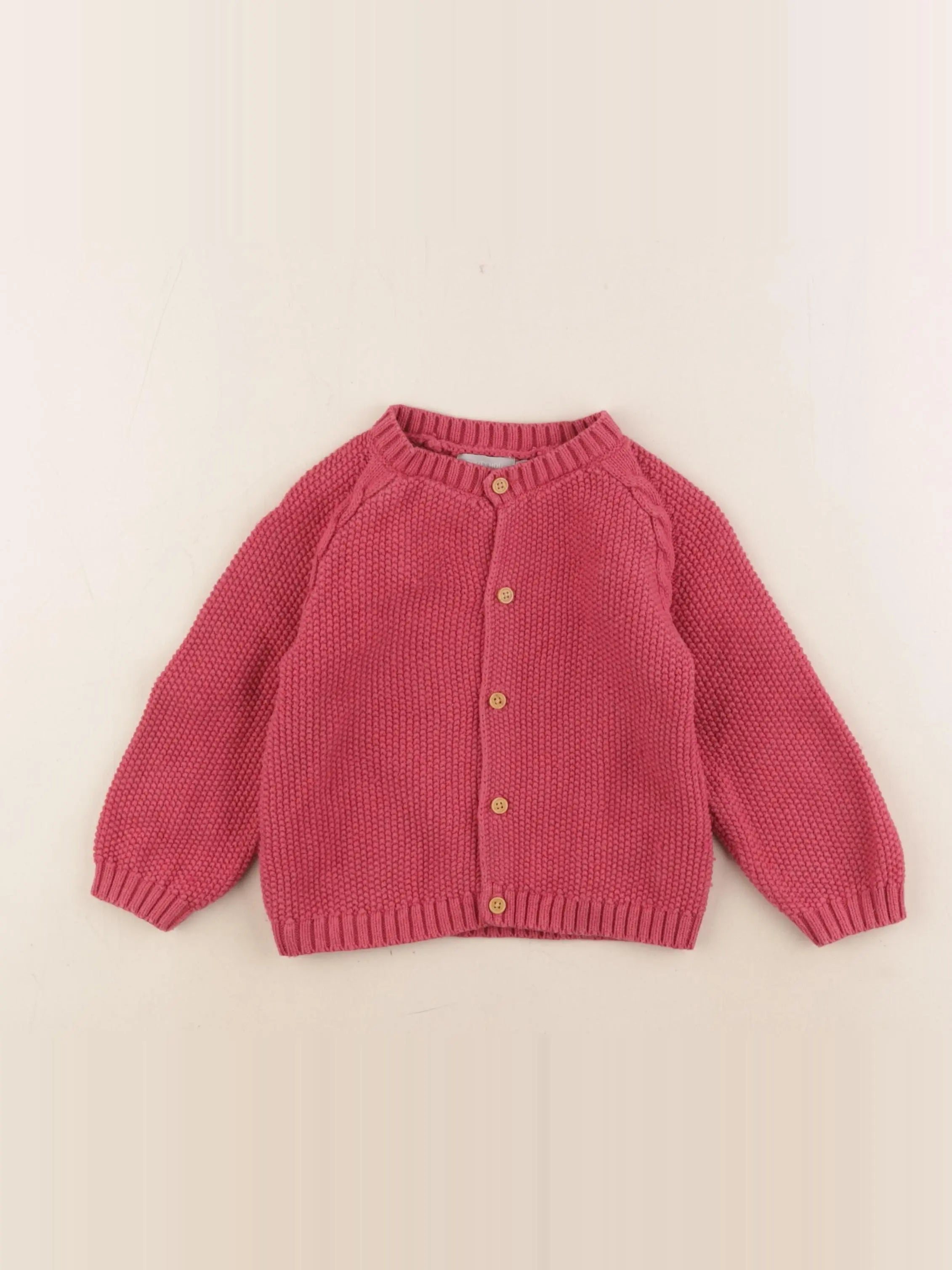 Boutchou - gilet rose - 18 mois