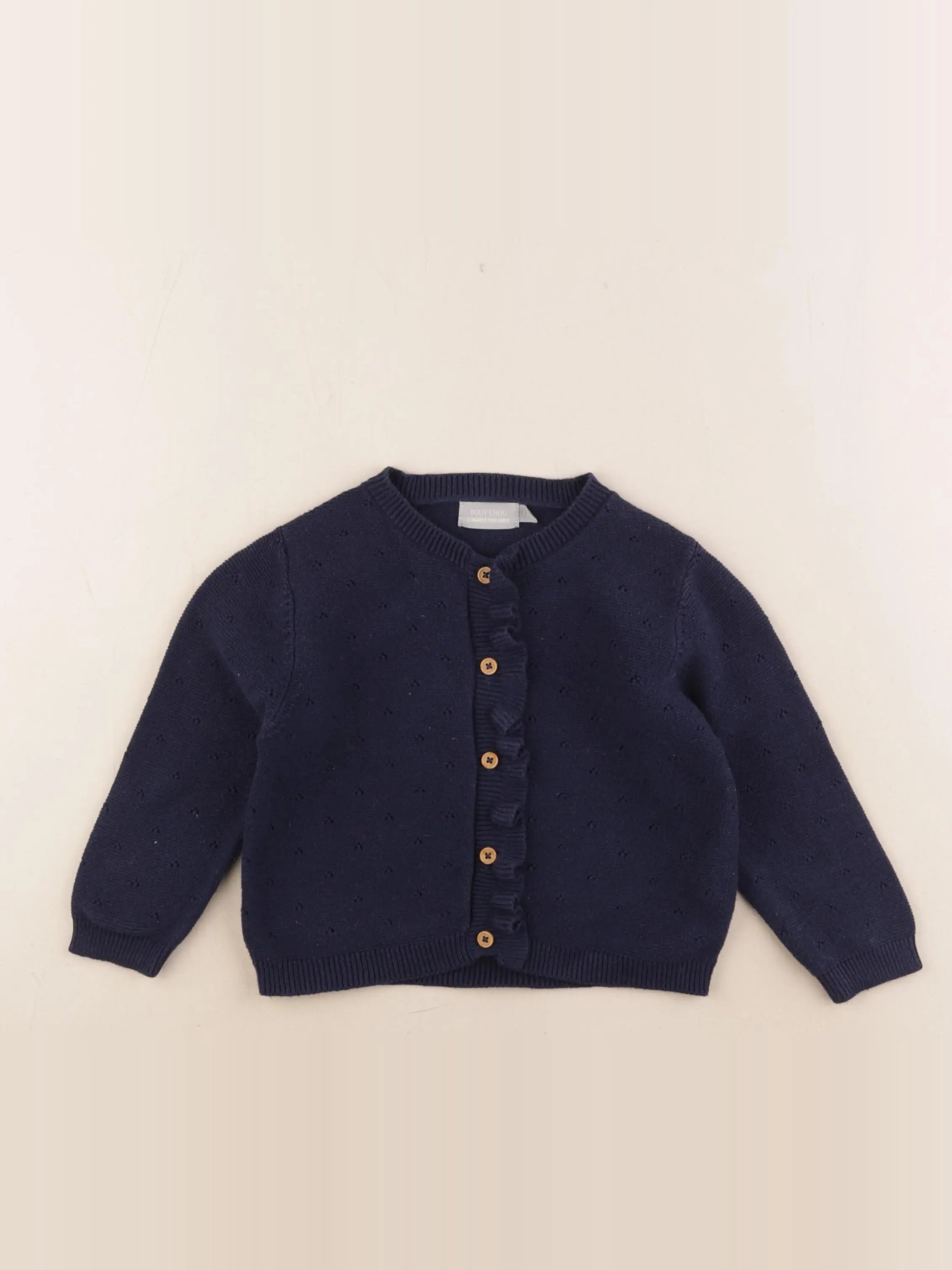 Boutchou - gilet bleu - 18 mois