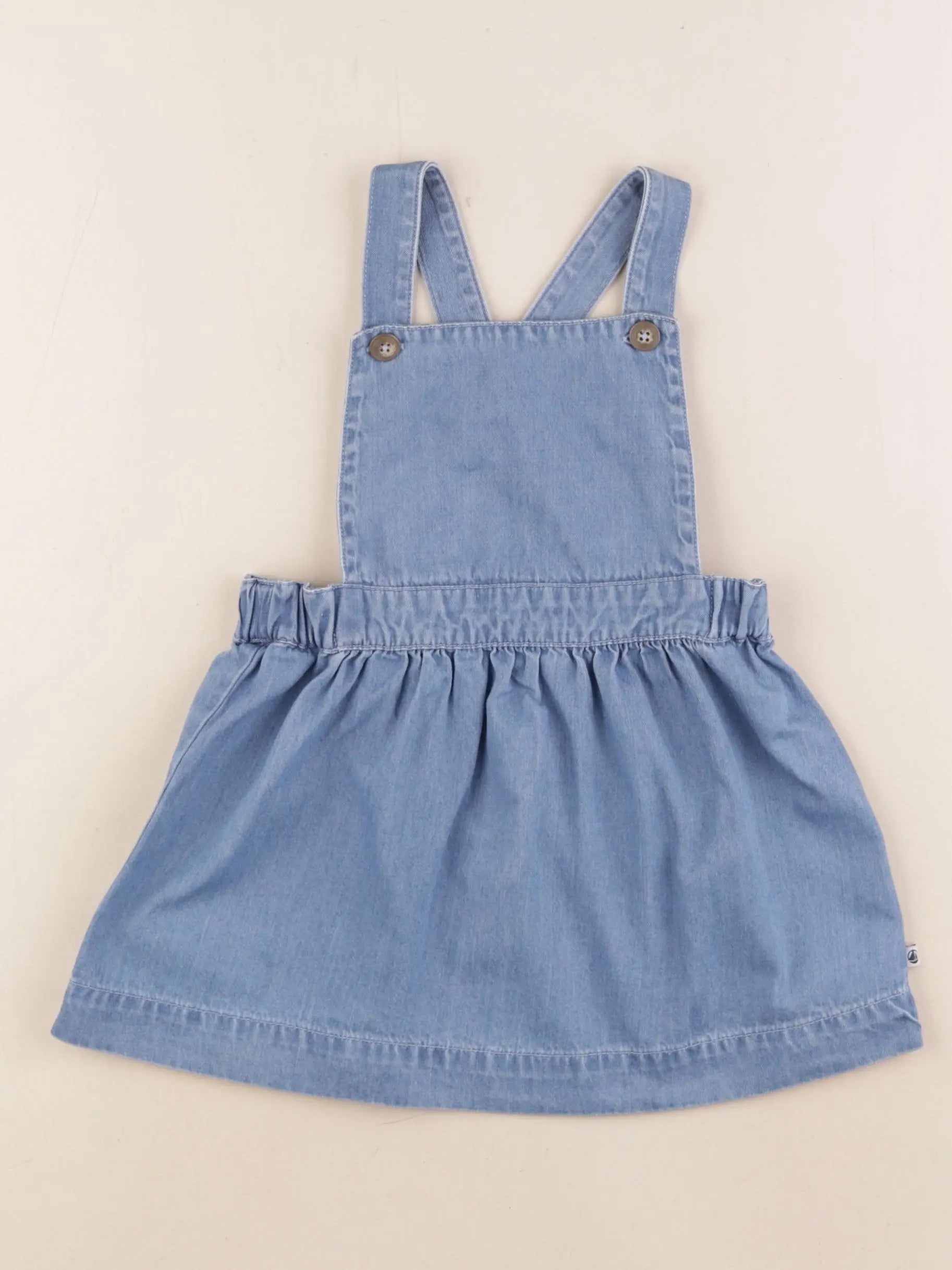 Petit Bateau - robe bleu - 24 mois