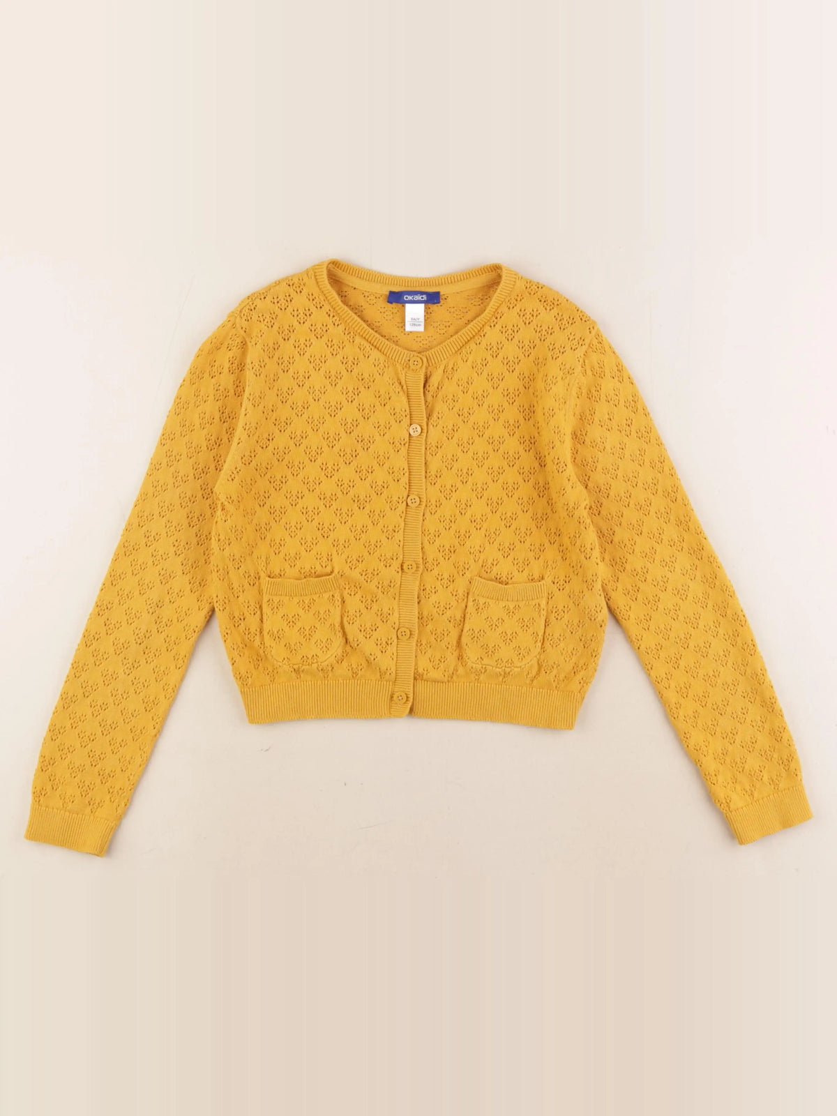 Okaidi - gilet jaune - 8 ans