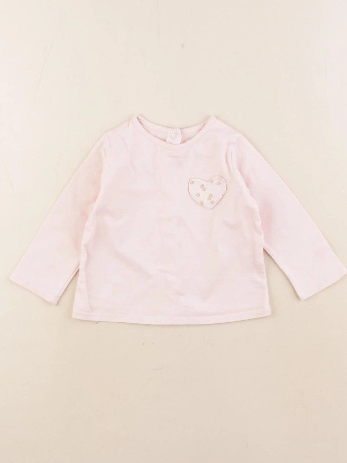 Vertbaudet - tee-shirt rose - 9 mois