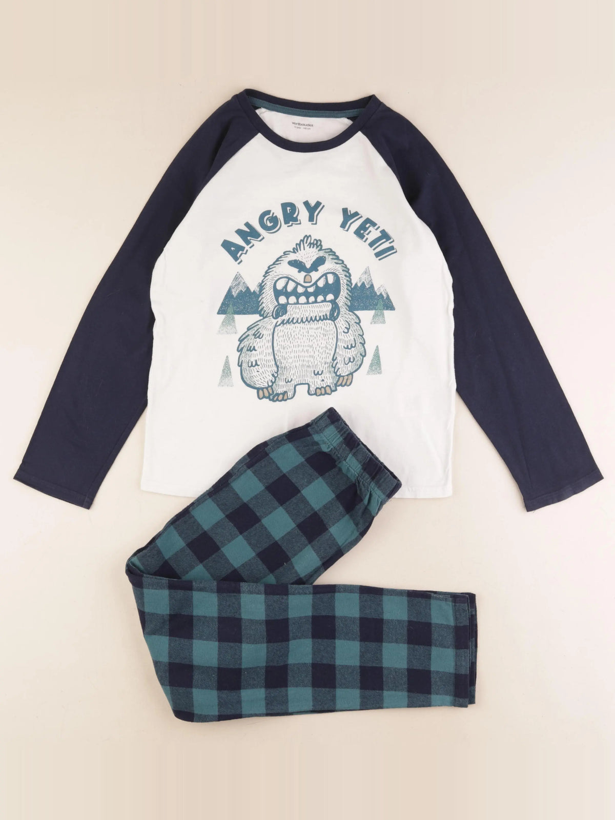 Vertbaudet - pyjama coton bleu - 10 ans