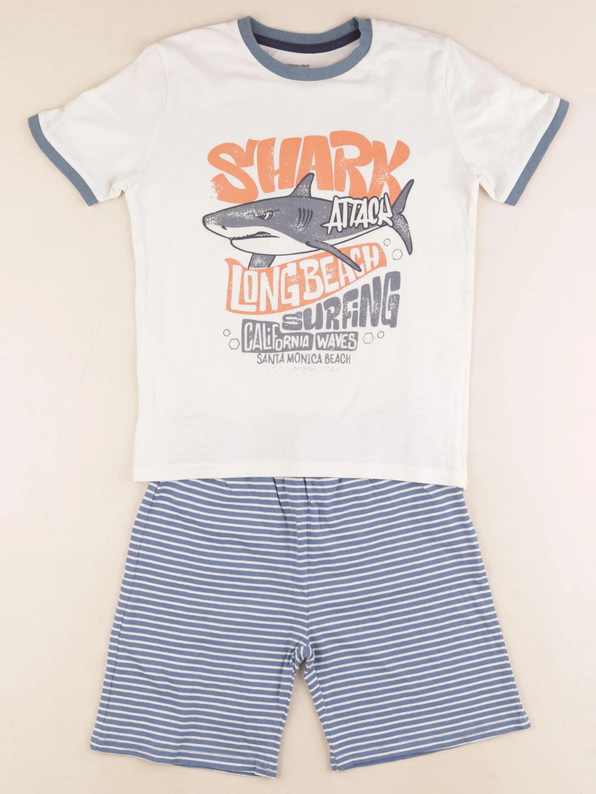 Vertbaudet - pyjama coton bleu - 10 ans
