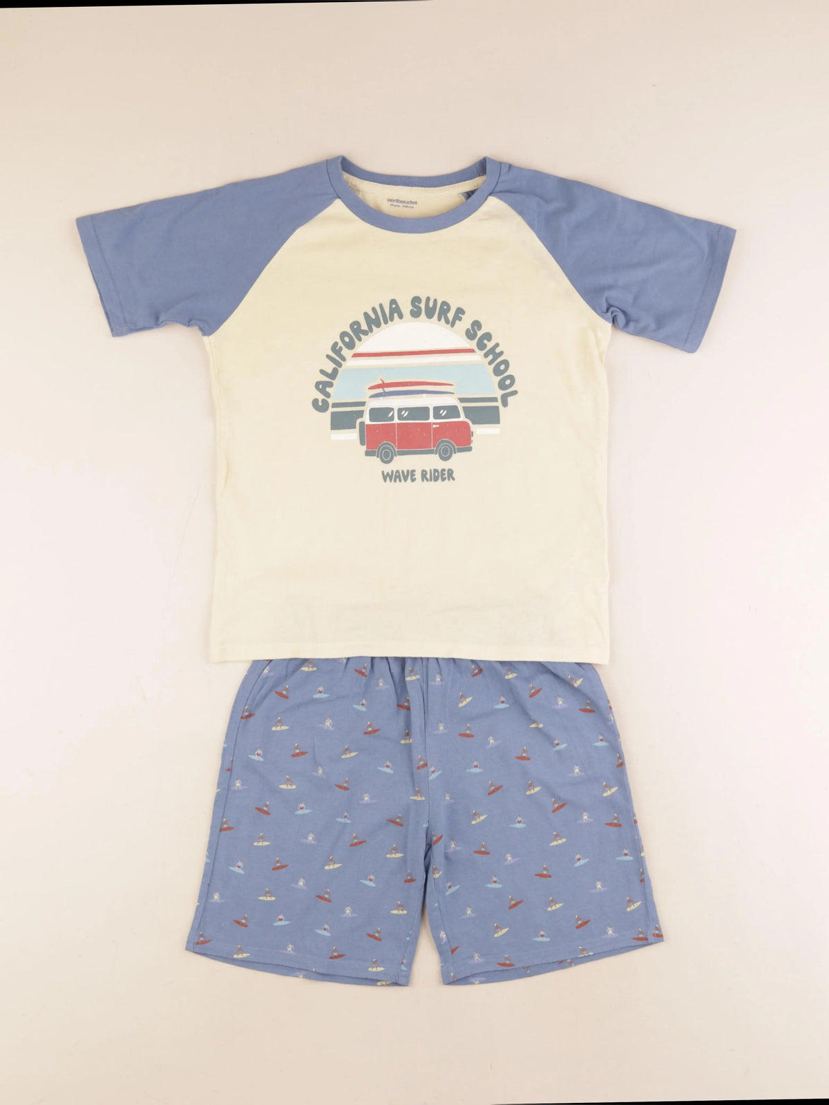Vertbaudet - pyjama coton bleu - 10 ans