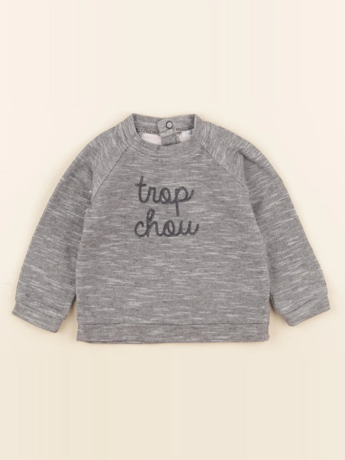 Boutchou - sweat gris - 9 mois