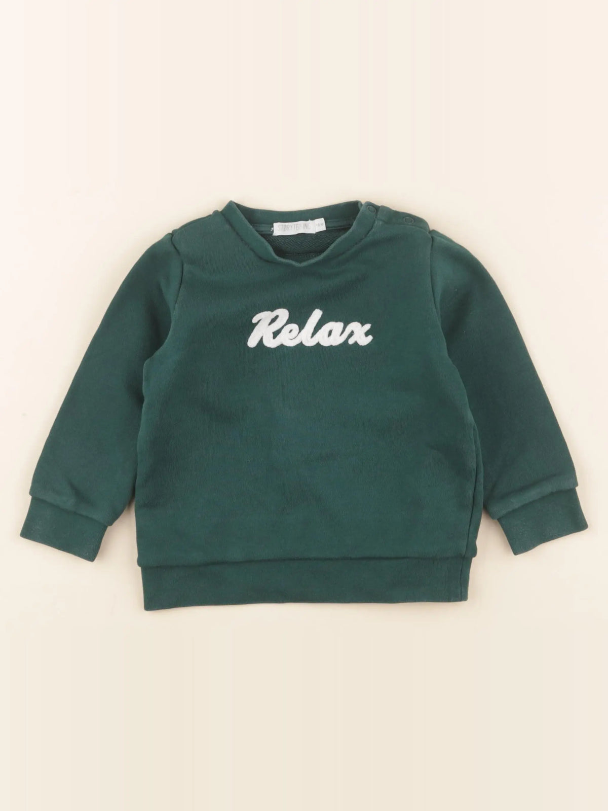 Storytelling - sweat vert - 18 mois
