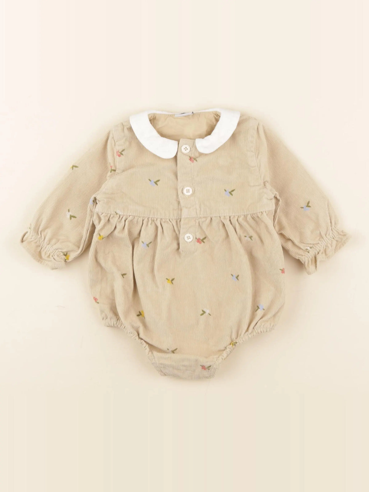 Petit Bateau - combinaison marron - 3 mois