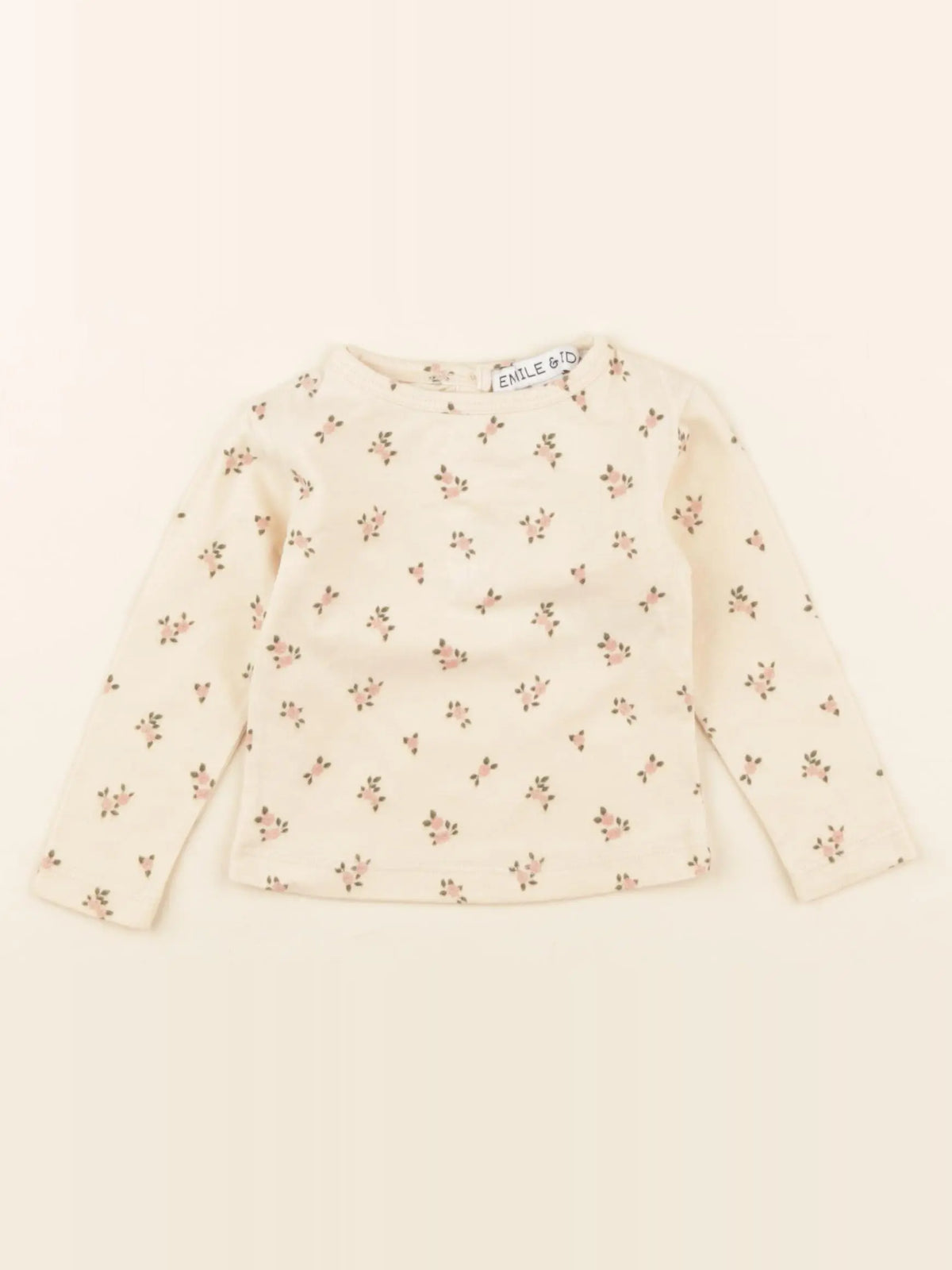 Emile et Ida - tee-shirt beige - 3 mois