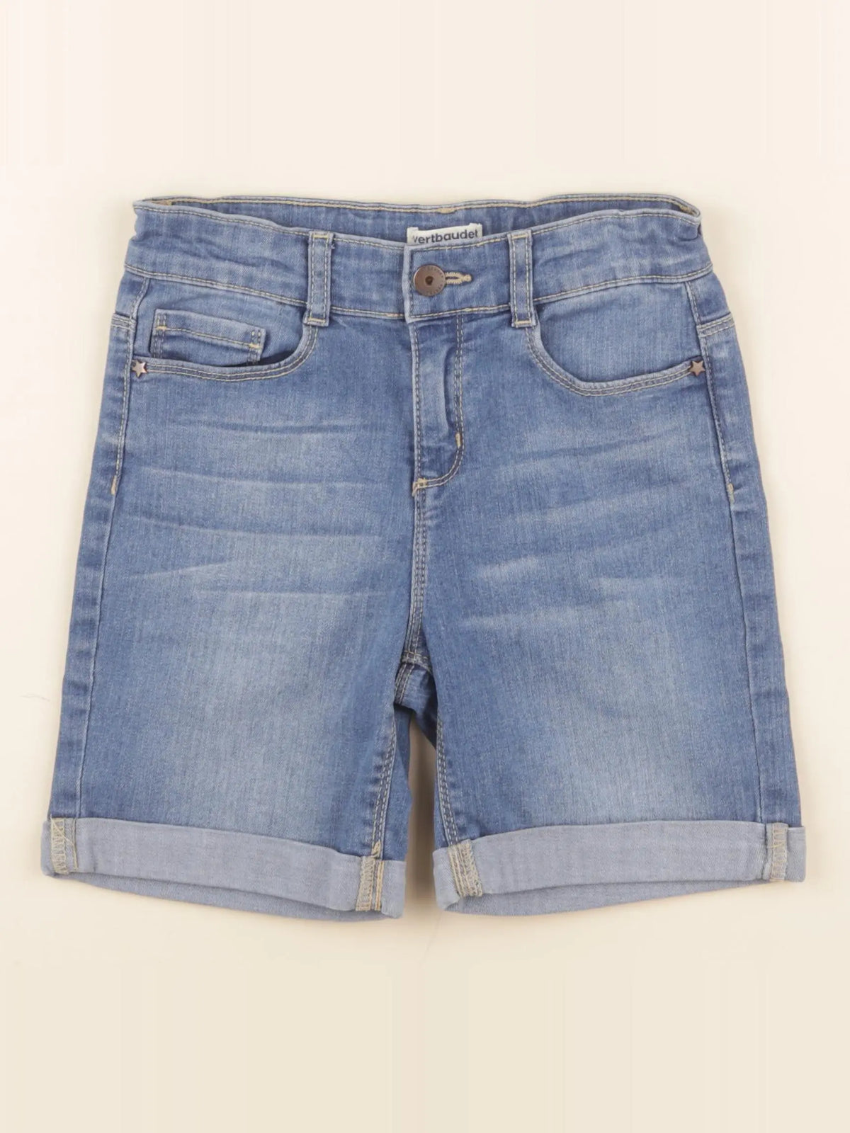 Vertbaudet - short bleu - 10 ans