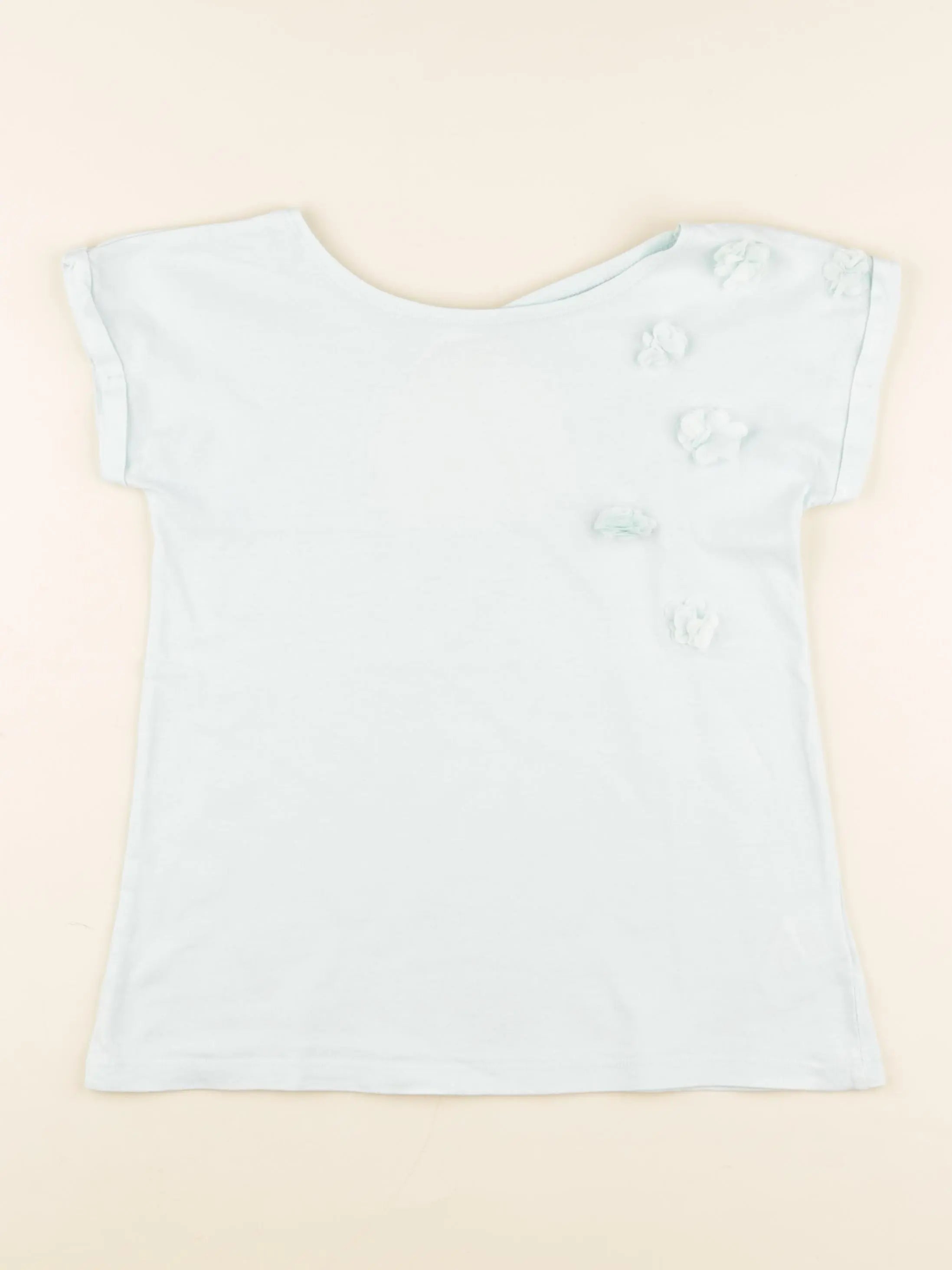 Vertbaudet - tee-shirt vert, bleu - 10 ans