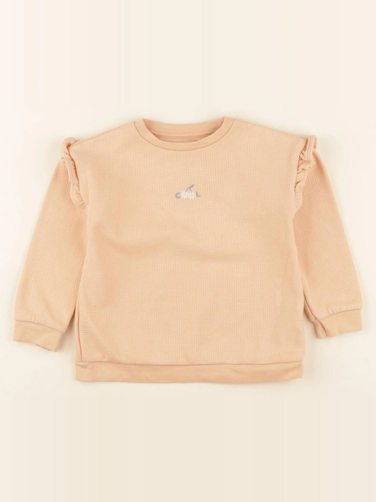 Vertbaudet - sweat orange - 4 ans