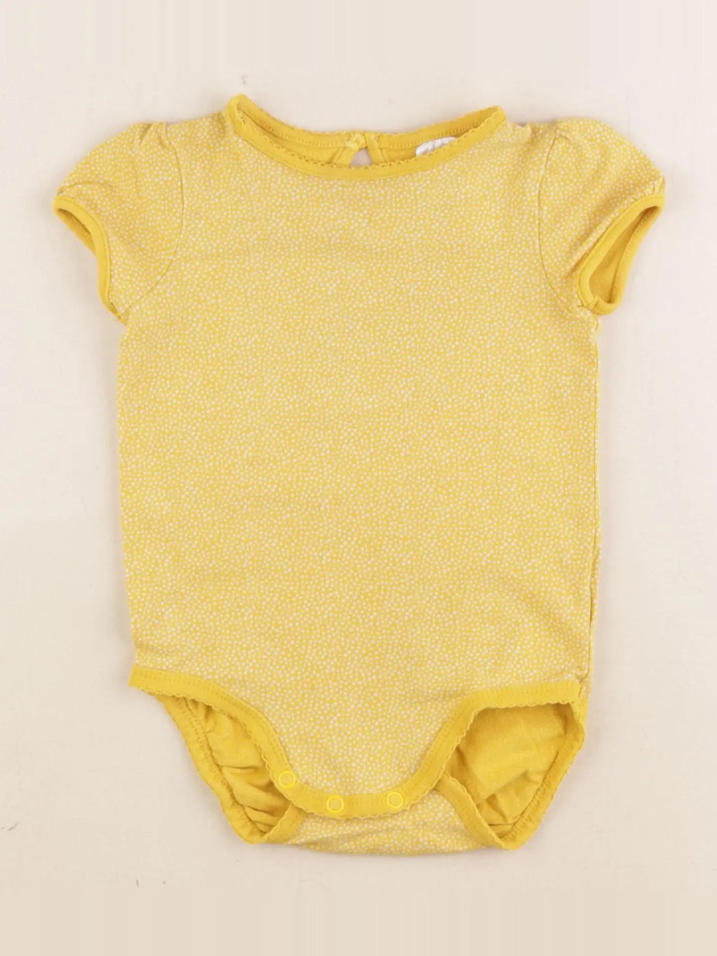 H&M - body jaune - 9/12 mois