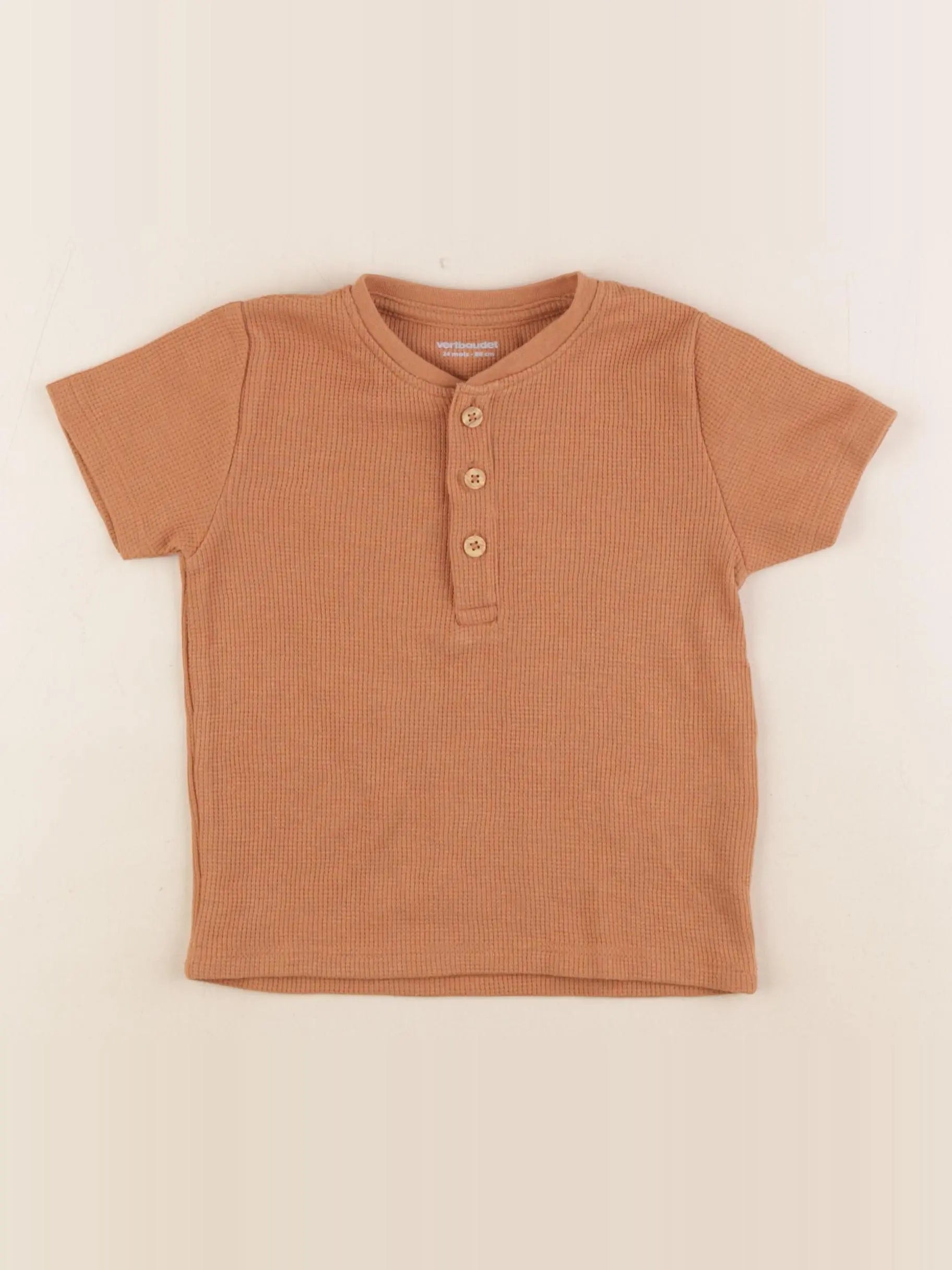 Vertbaudet - tee-shirt marron - 24 mois