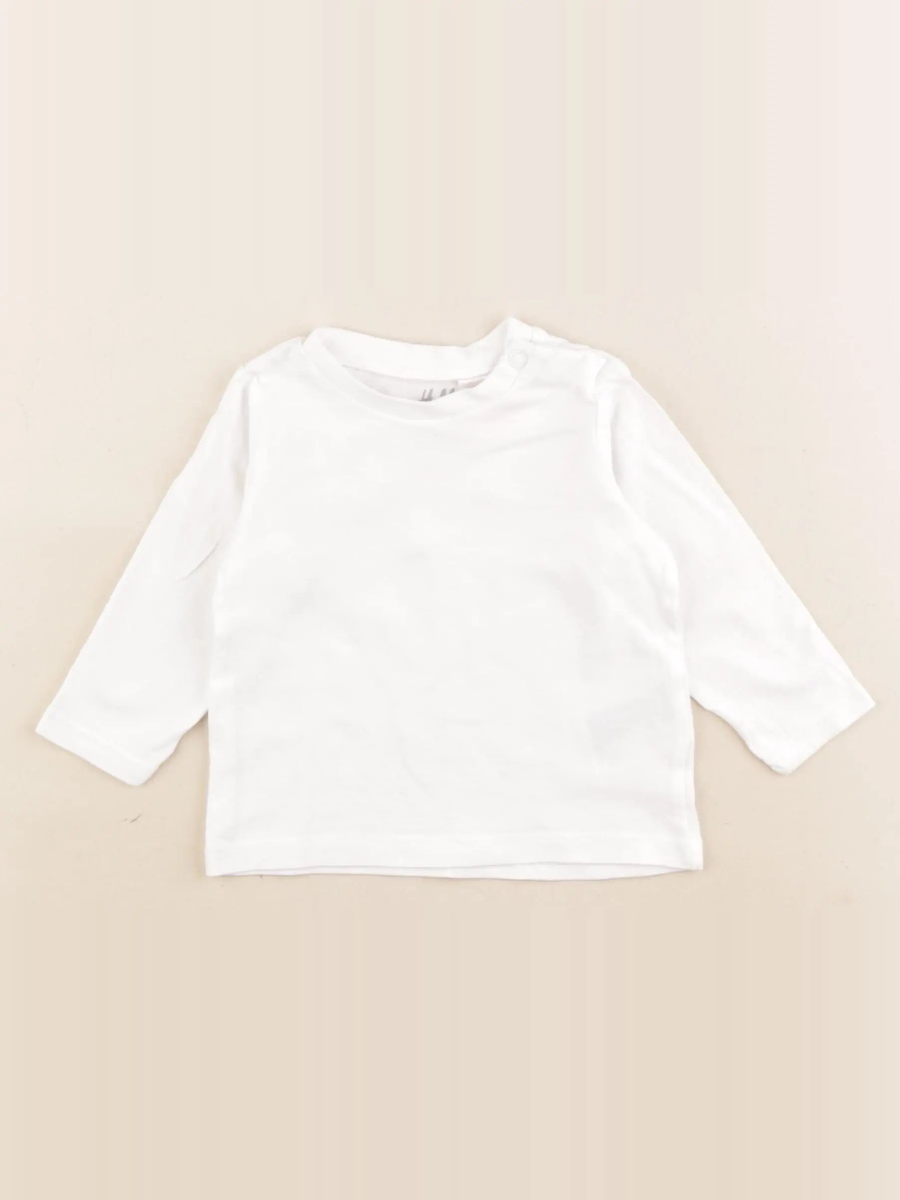 H&M - tee-shirt blanc - 2/4 mois