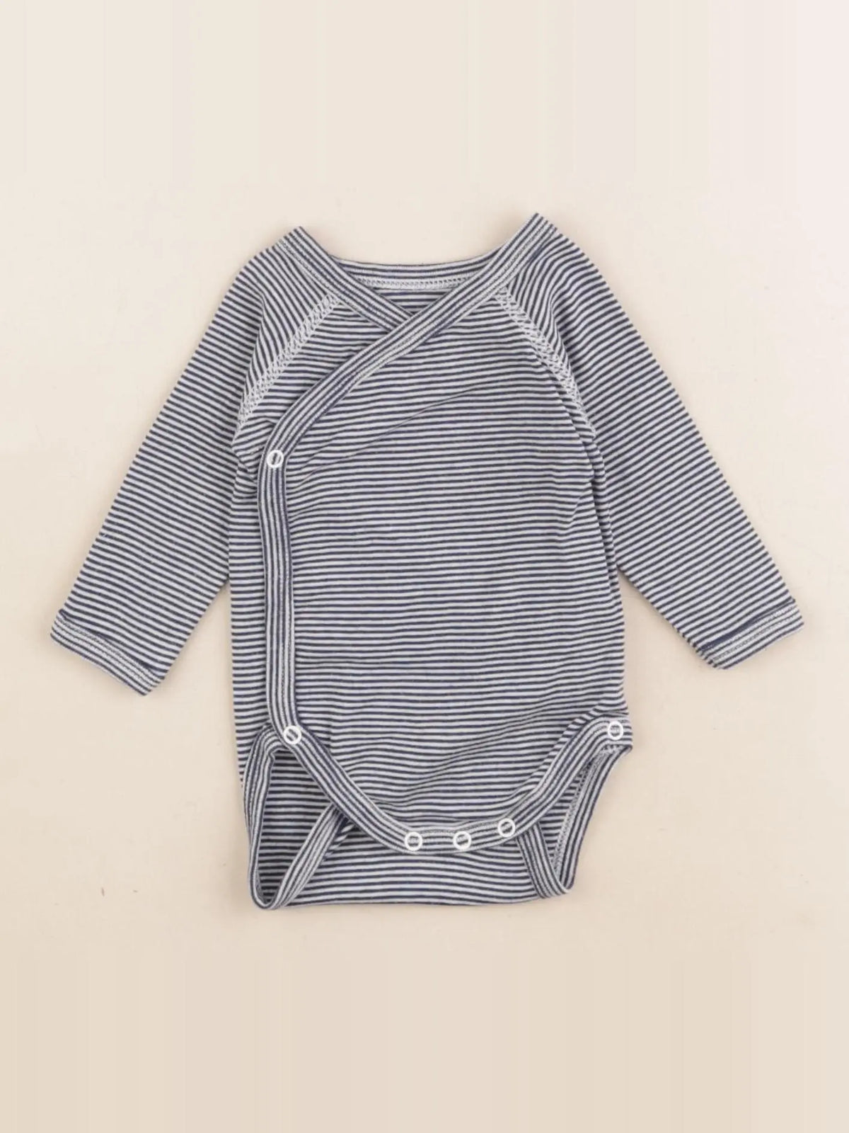 Petit Bateau - body bleu - 1 mois