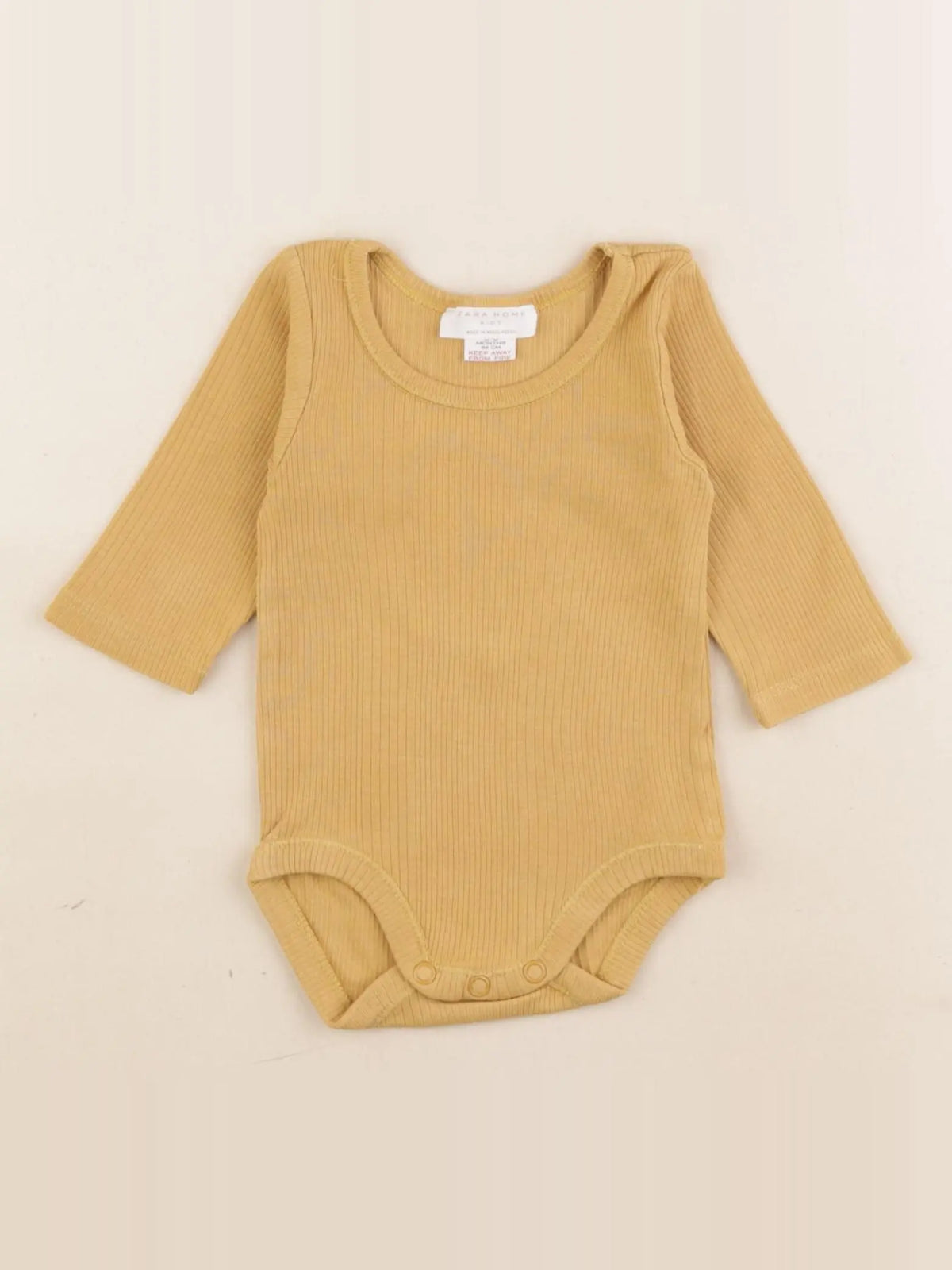 Zara - body jaune - 3/6 mois