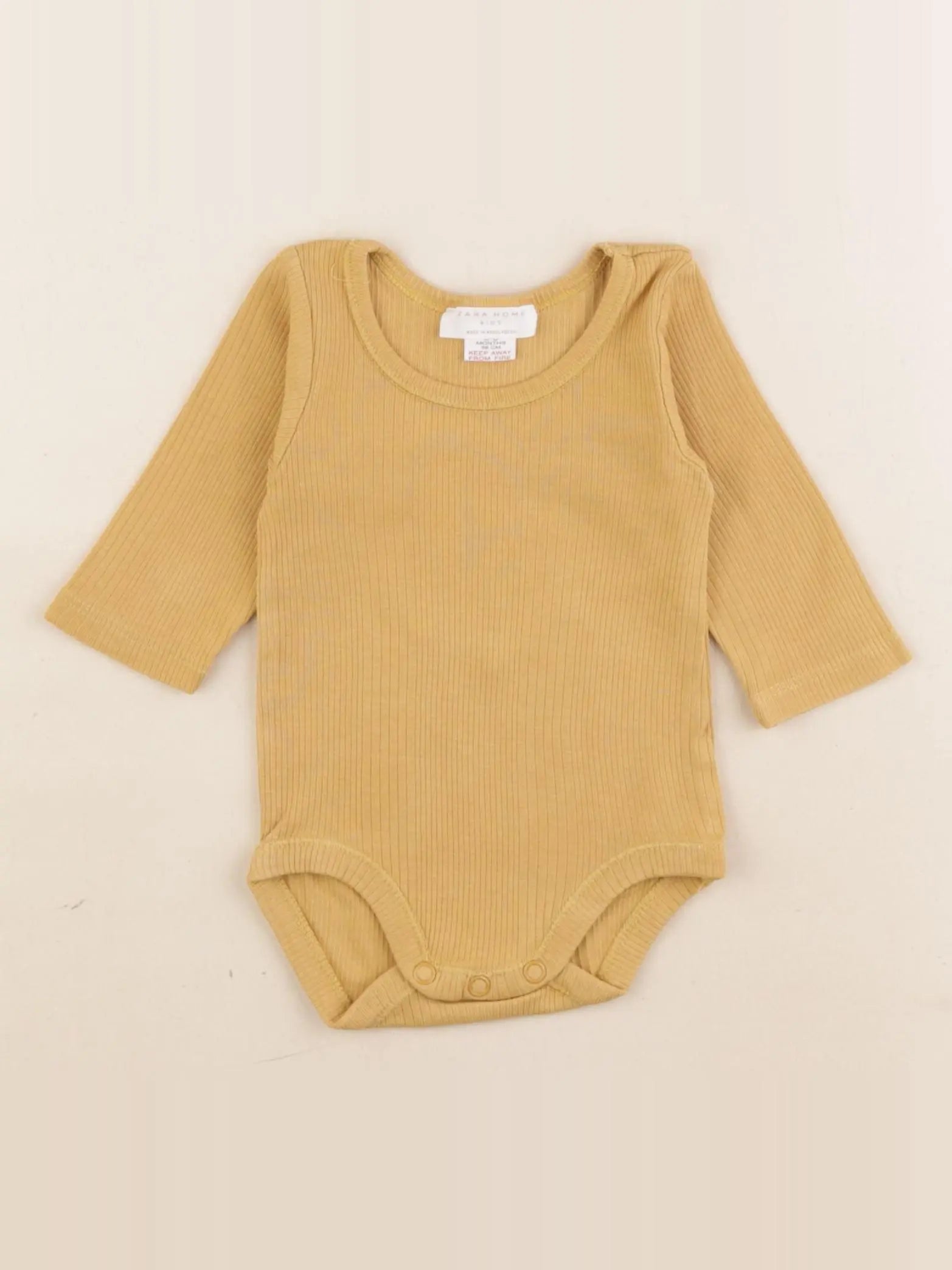 Zara - body jaune - 3/6 mois