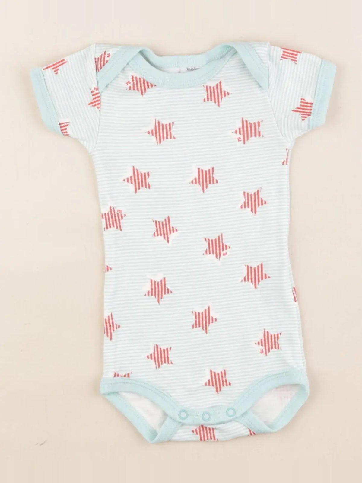 Petit Bateau - body vert - 3 mois