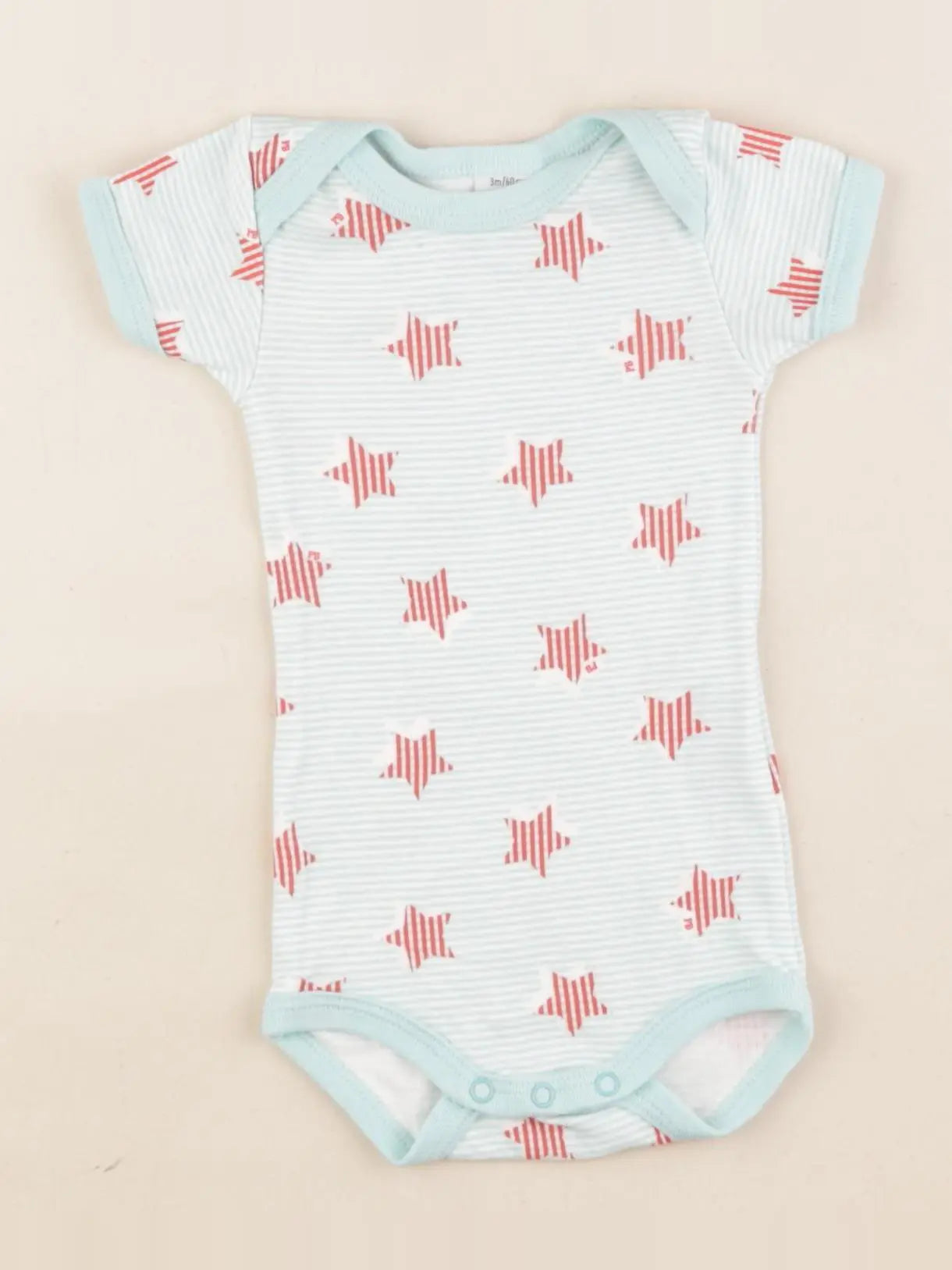 Petit Bateau - body vert - 3 mois