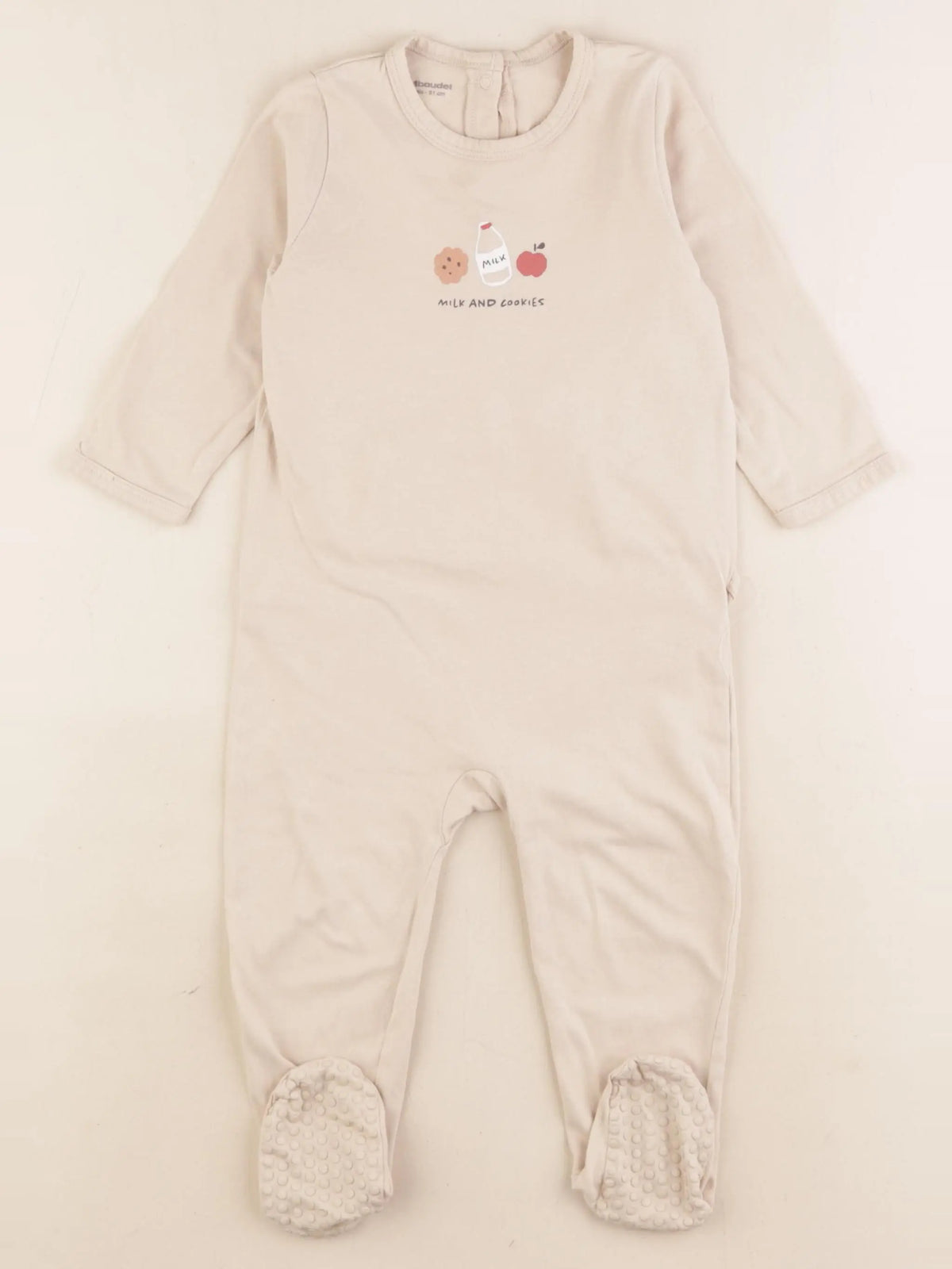 Vertbaudet - pyjama coton marron - 18 mois