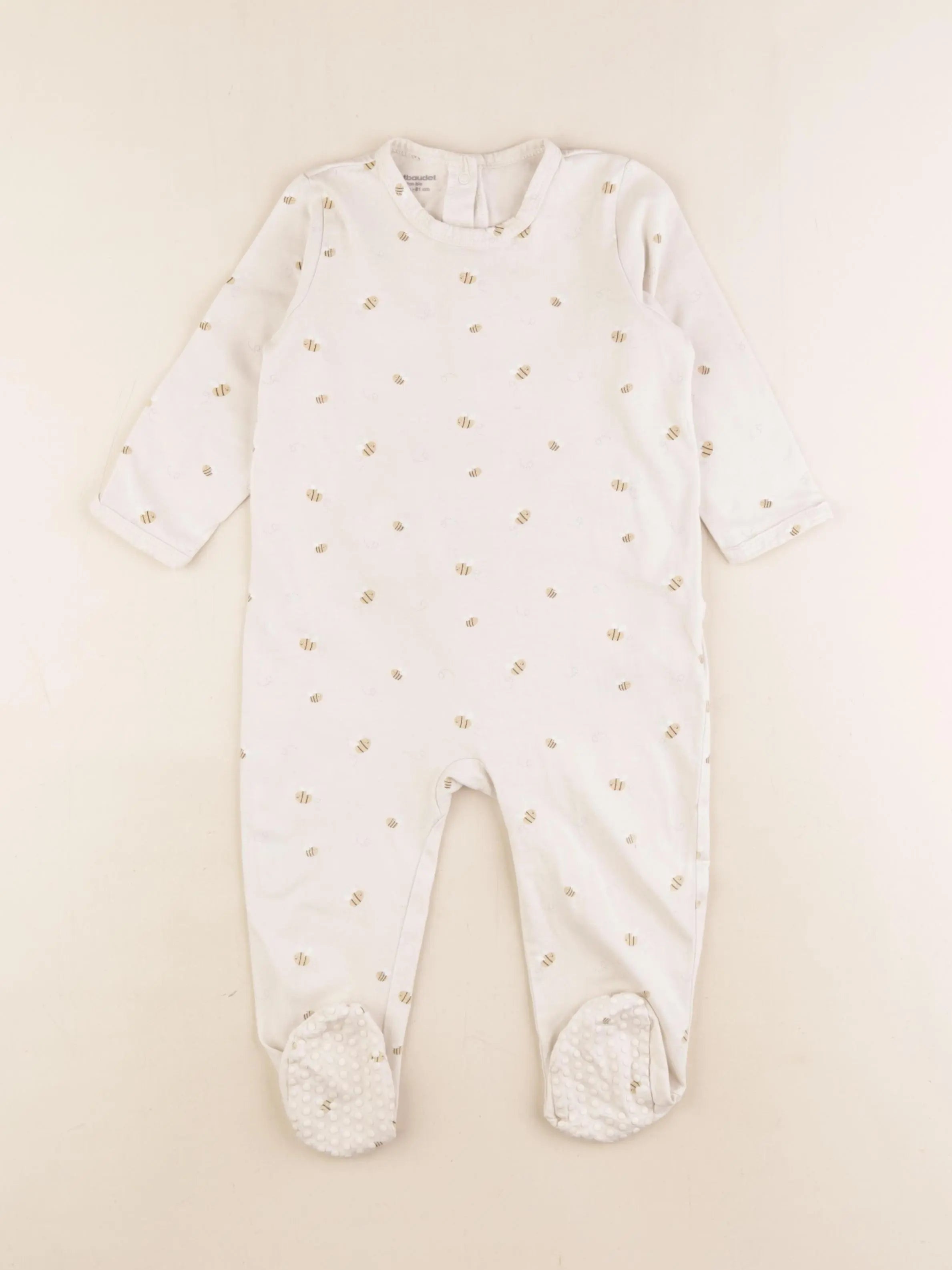 Vertbaudet - pyjama coton marron - 18 mois