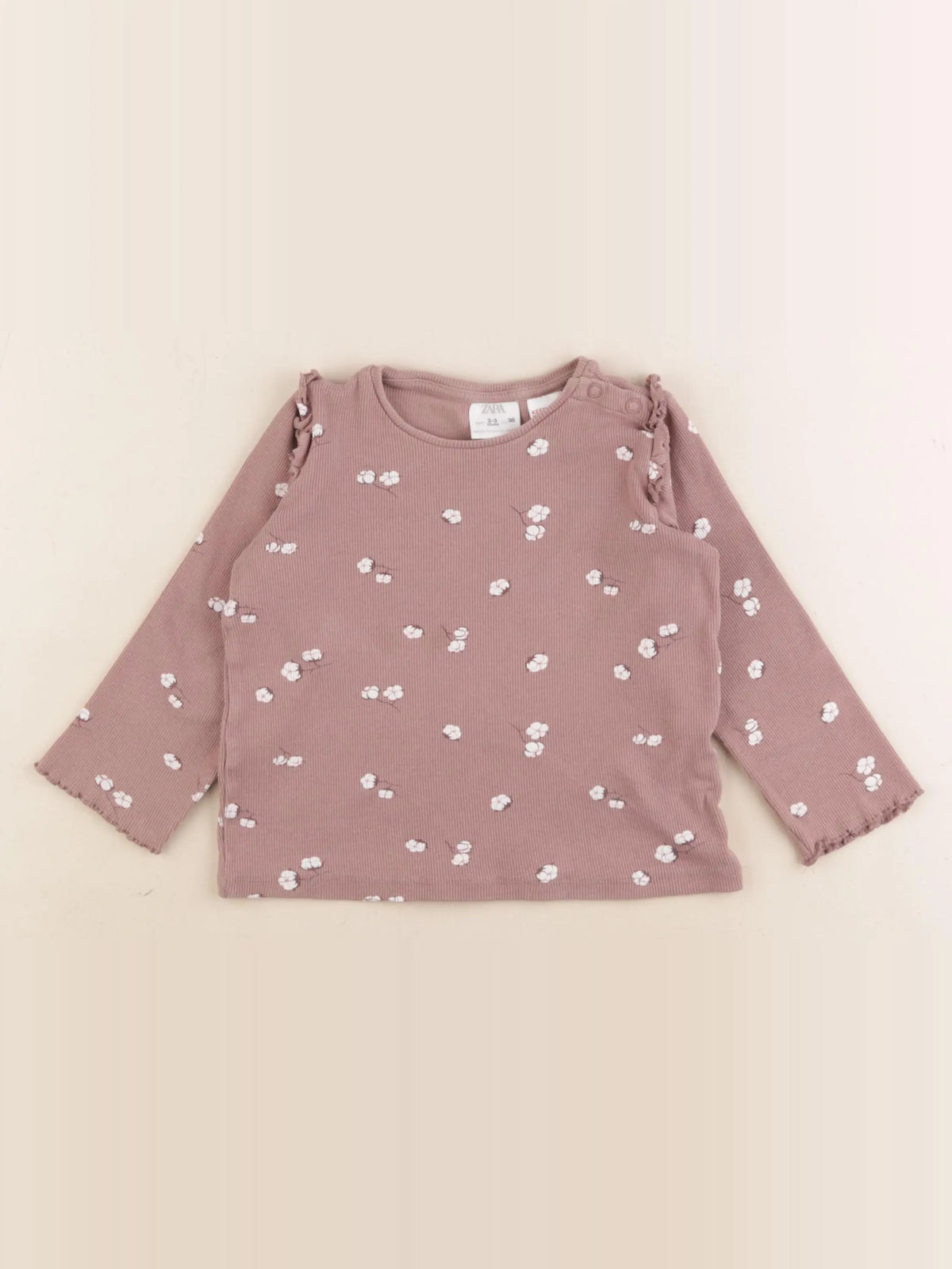 Zara - tee-shirt violet - 2/3 ans